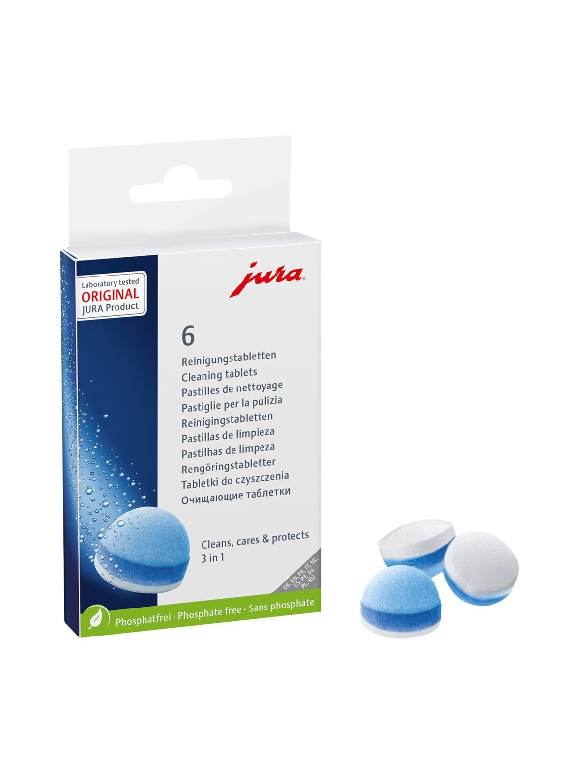 3-vaiheiset puhdistustabletit
