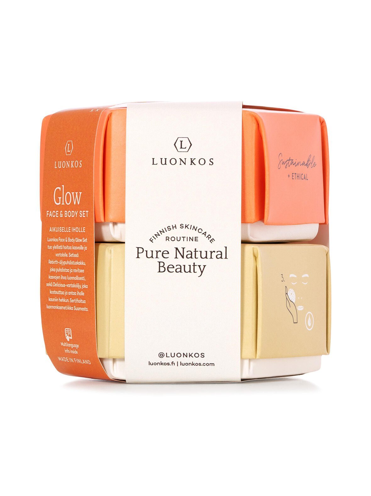 Face & body glow set -ihonhoitopakkaus