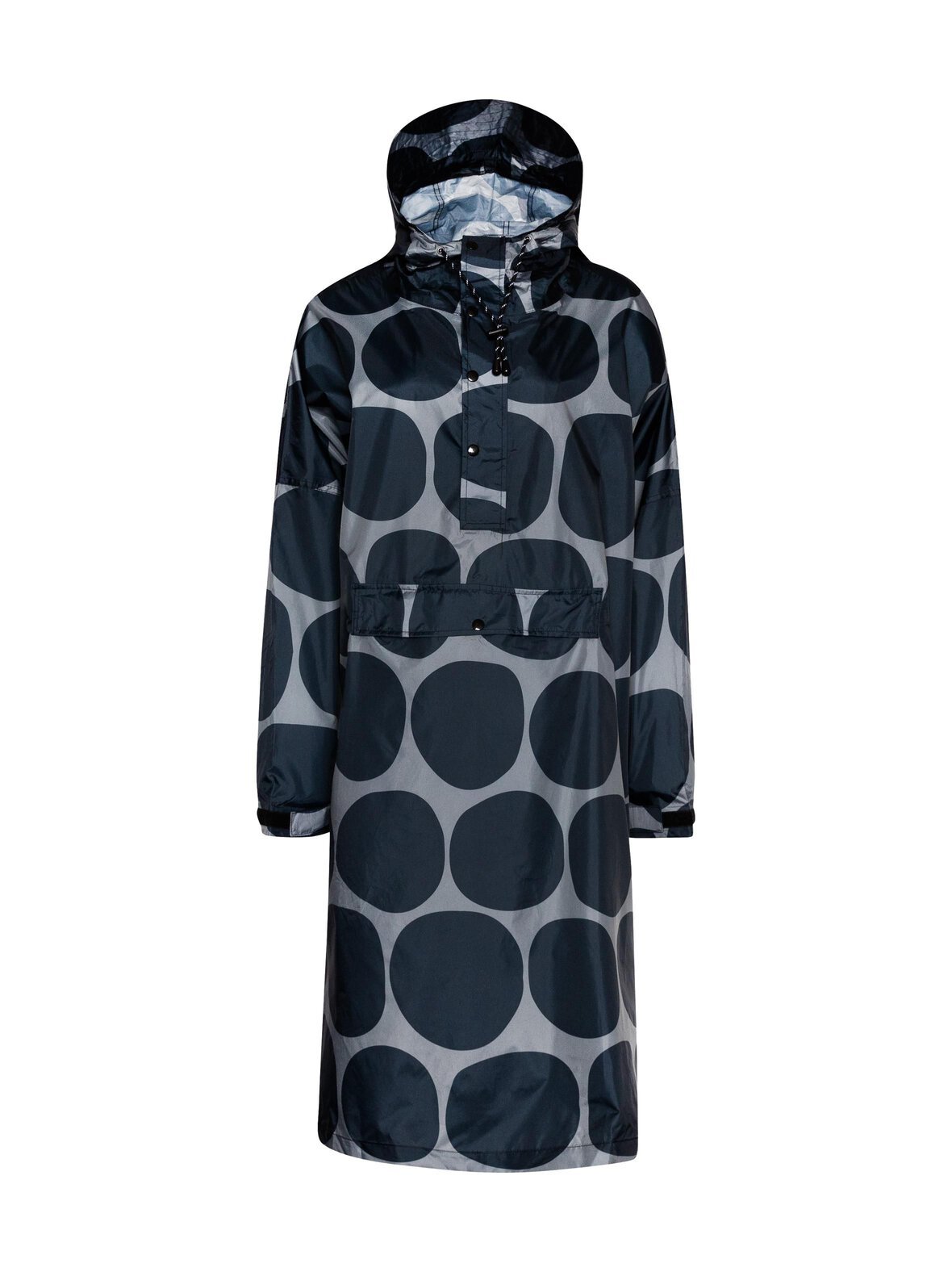 Black polka -sadeponcho