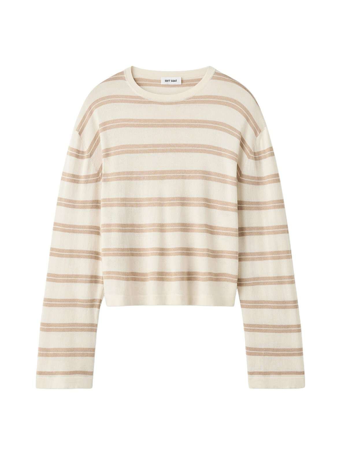 Fine knit striped -neule