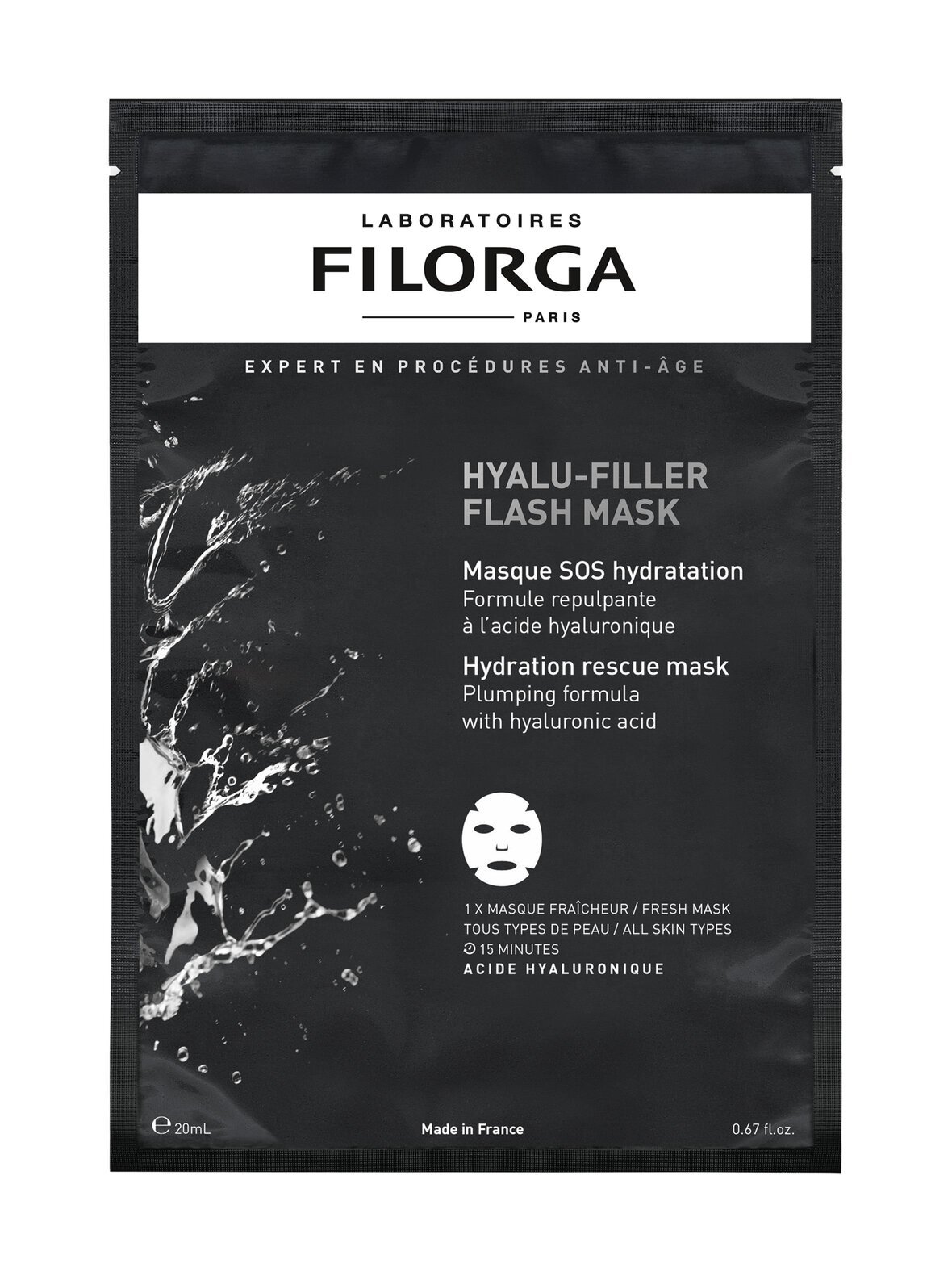 Hyalu-filler flash mask -kasvonaamio