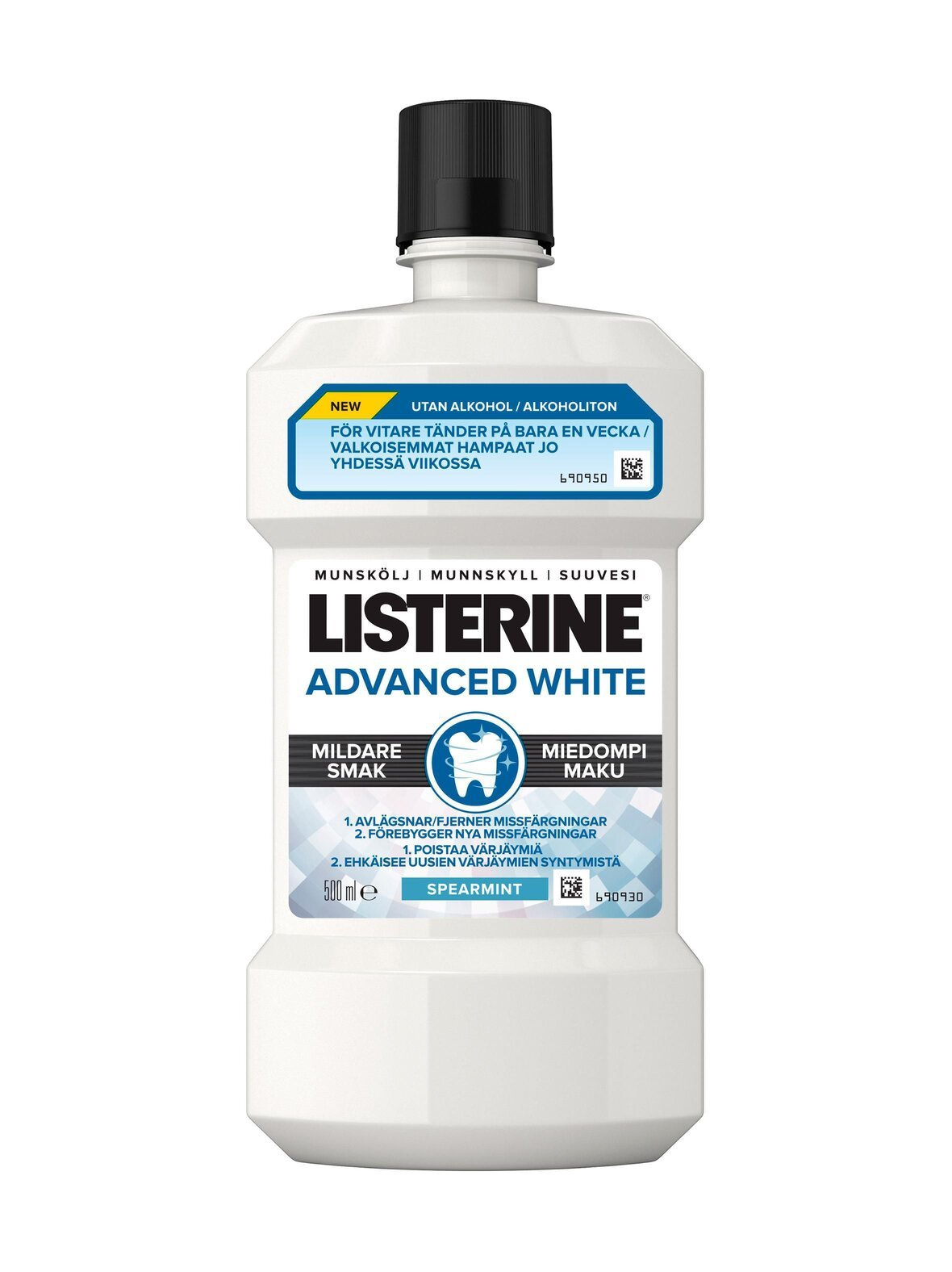 Advanced white mouthwash -alkoholiton suuvesi 500 ml