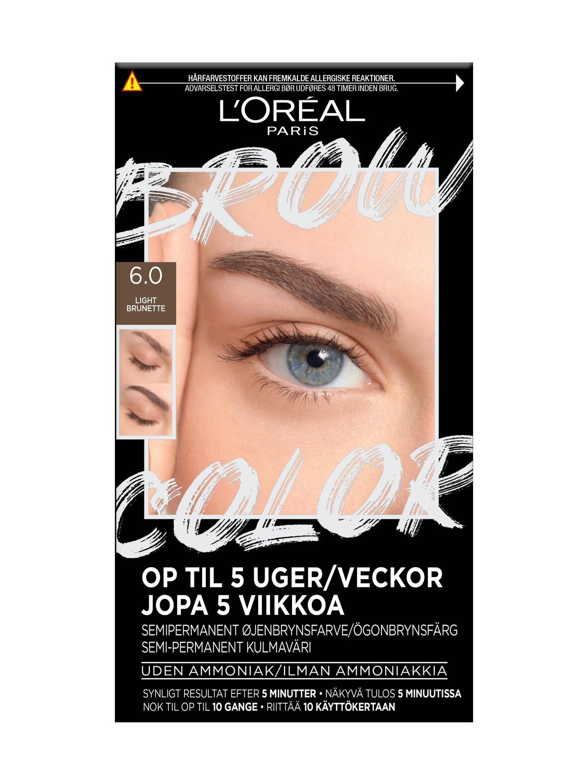 Brow color kit semi-permanent -kulmaväri