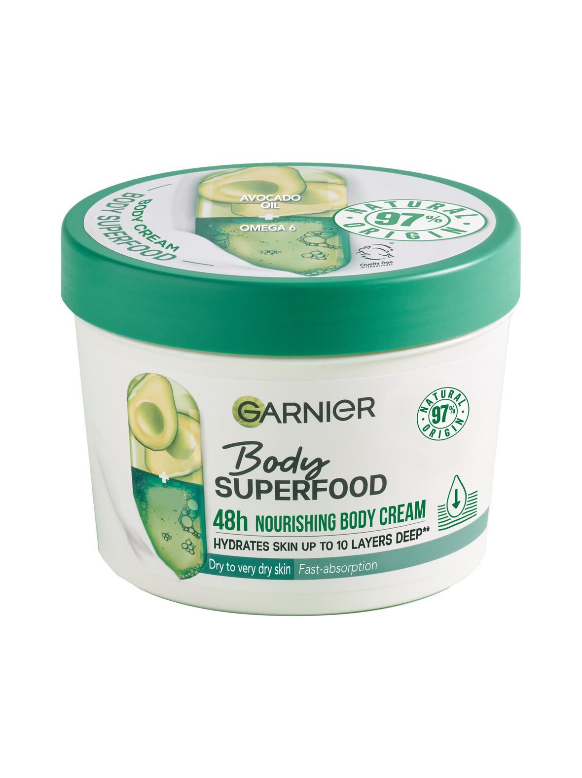 Body superfood nourishing body cream -vartalovoide 380 ml