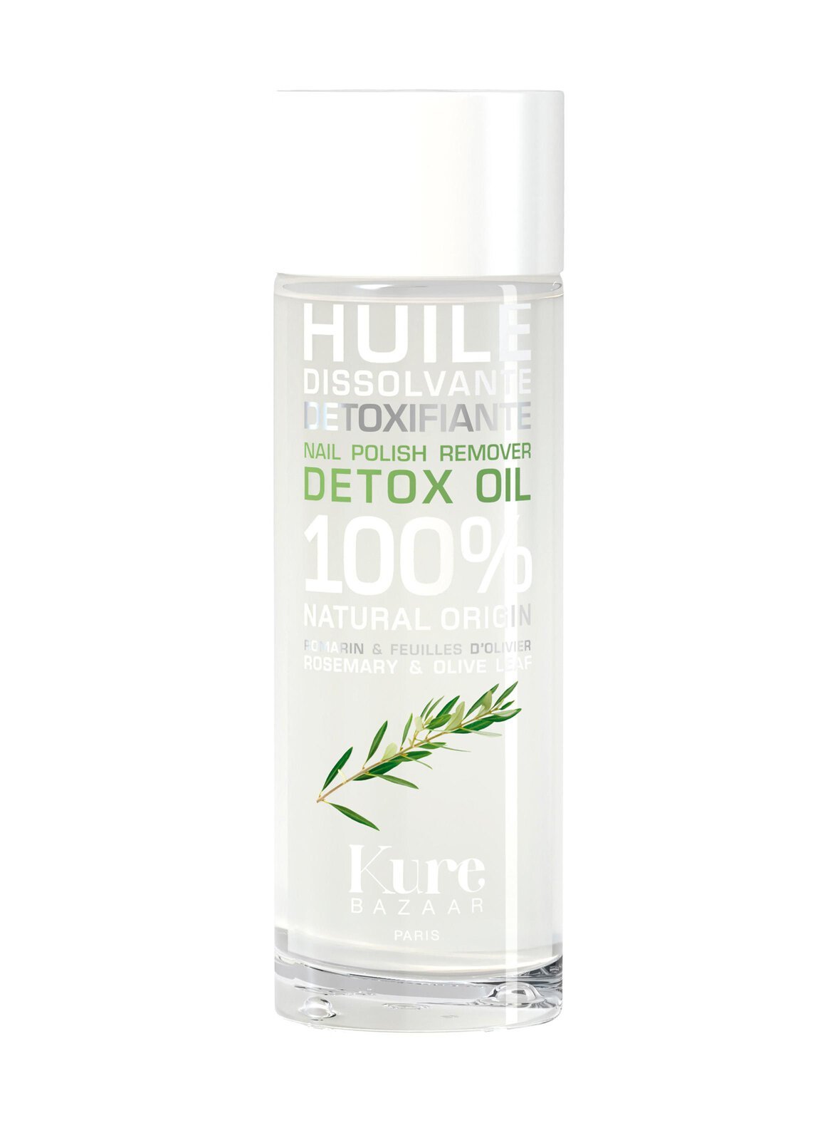 Huile dissolvante détoxifiante au romarin -kynsilakanpoistoöljy 100 ml