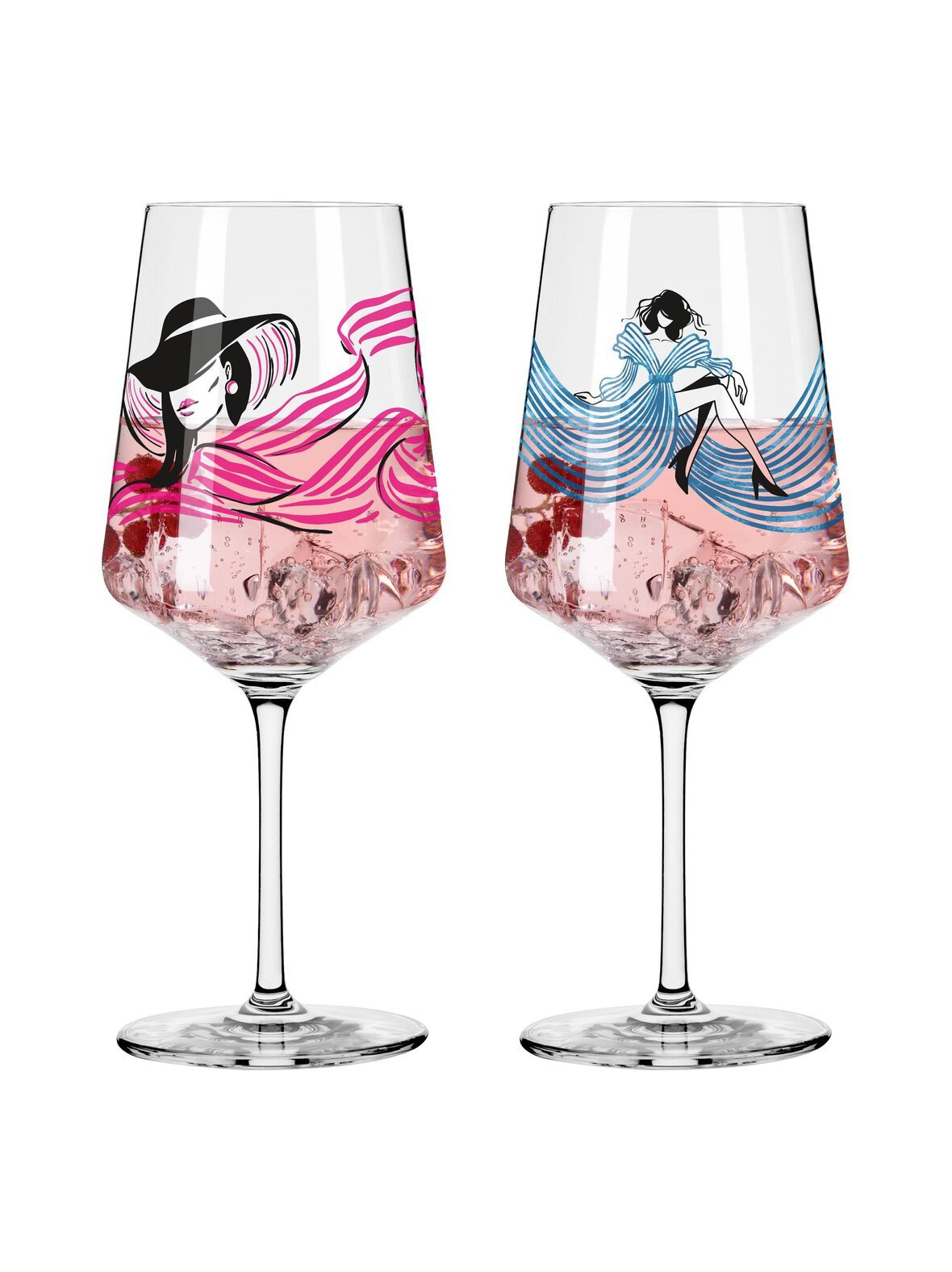 Fashion ladies -cocktail-lasit 2 kpl