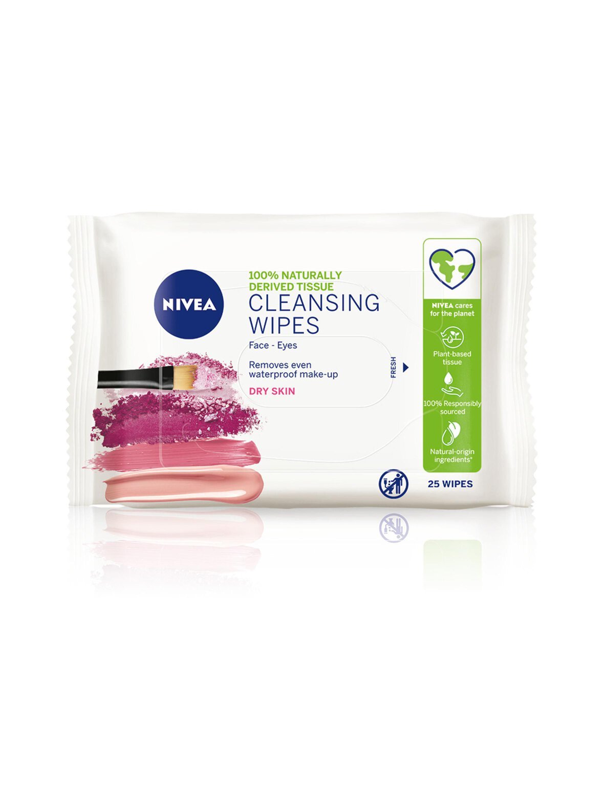 3-in-1 gentle cleansing wipes dry skin -puhdistusliinat