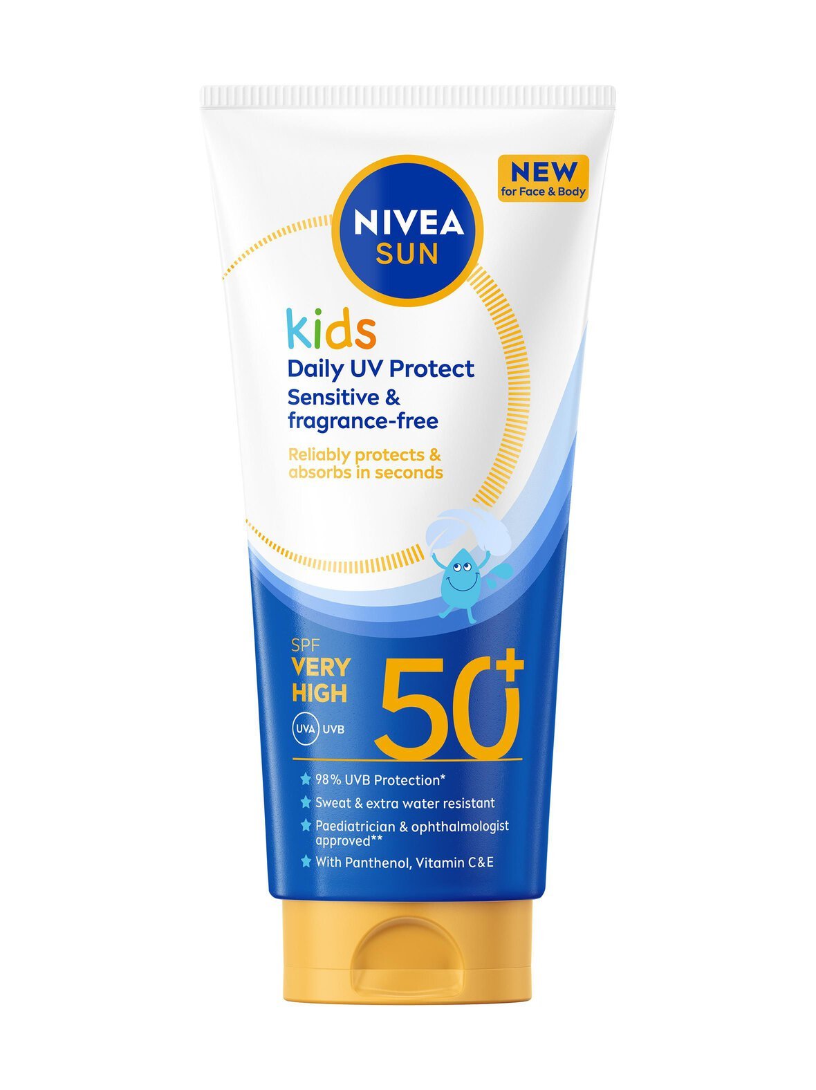 Kids daily uv protect sensitive & fragrance-free sk50+  -aurinkosuojavoide, 100 ml