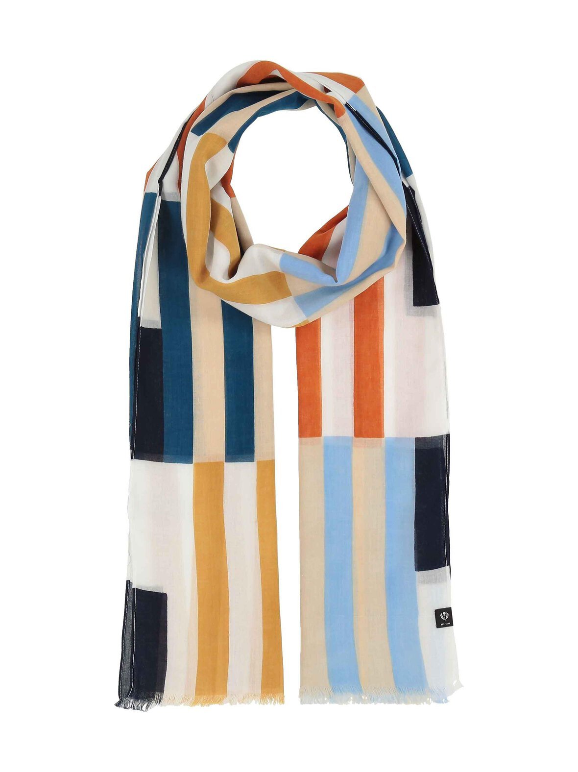 Geometrical-puuvillahuivi 50 x 180 cm