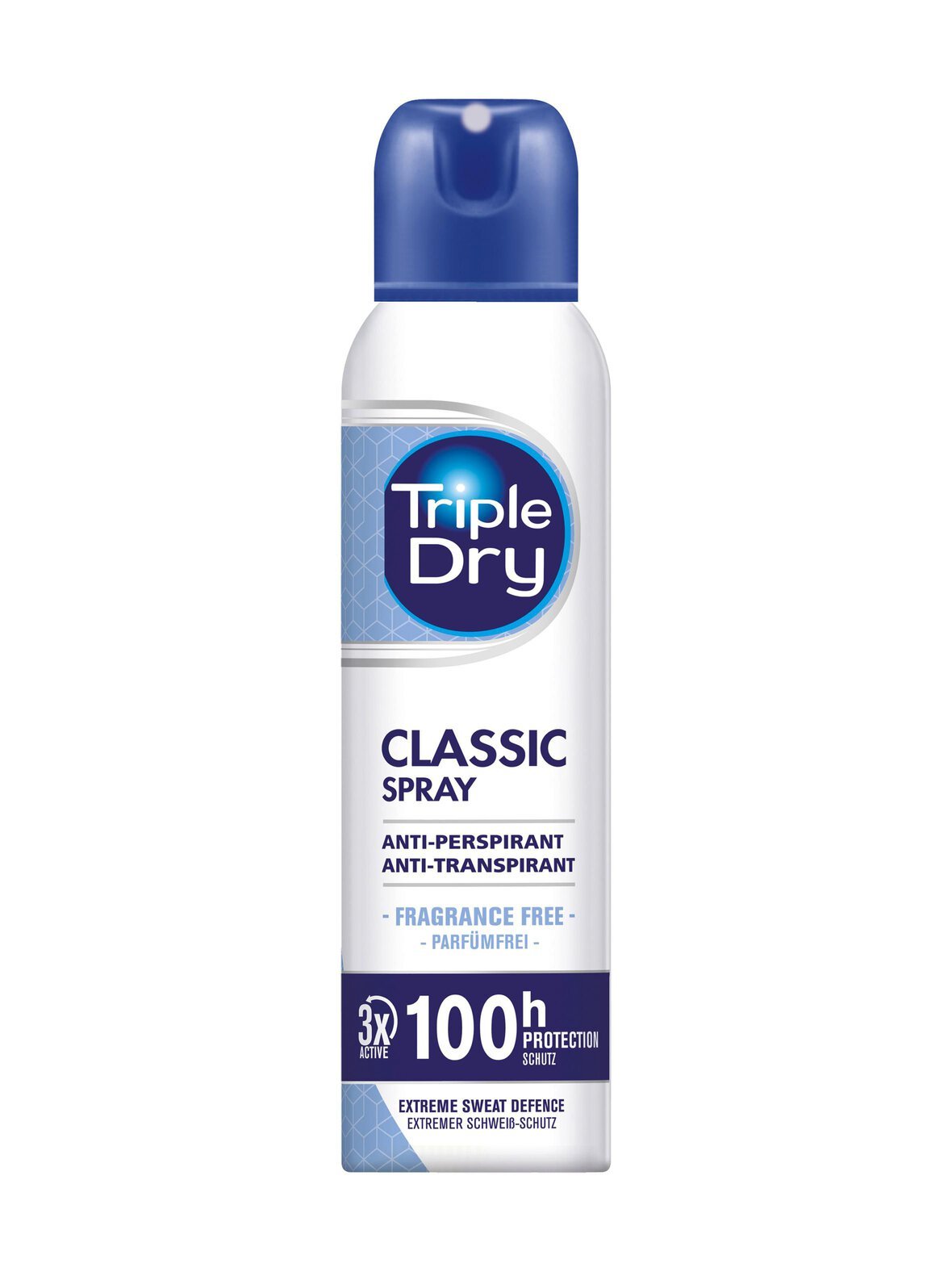 Classic deo spray 100h -tuoksuton antiperspirantti
