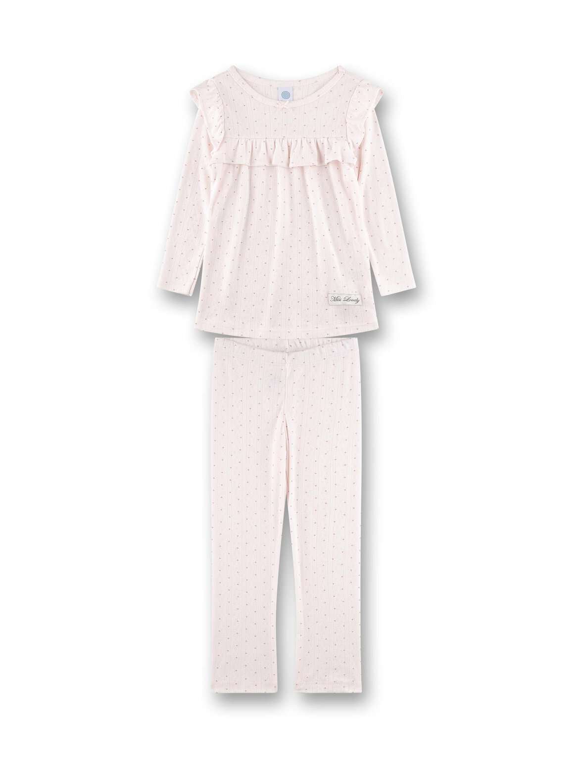 Ajour print- pyjamapaita ja pyjamahousut