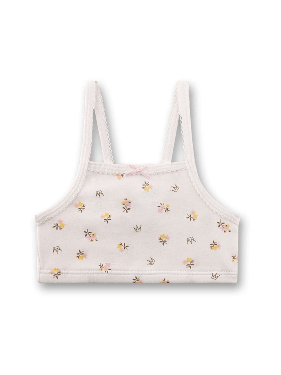 Bustier flower print -rintaliivitoppi