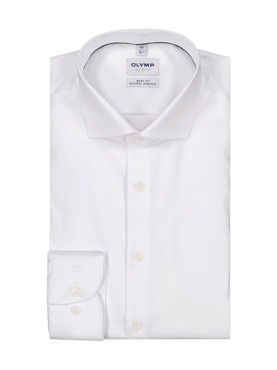 Body fit transparent -kauluspaita