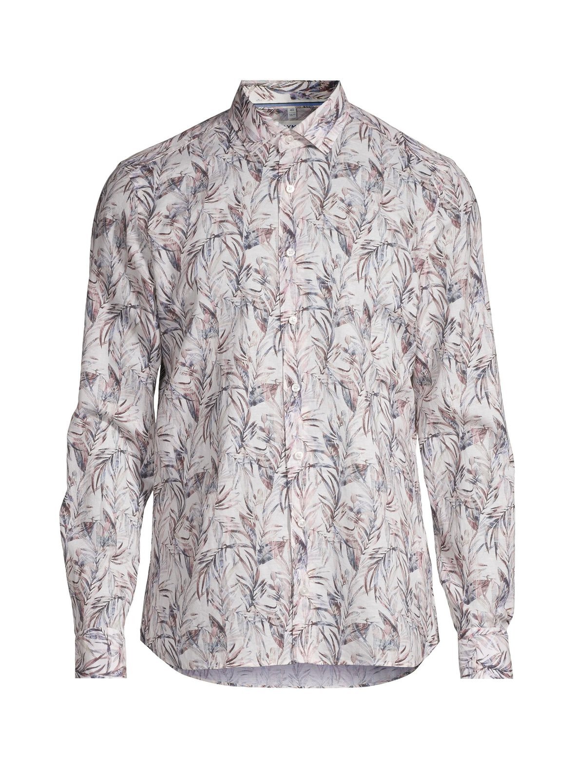 Body fit garment linen mix -kauluspaita