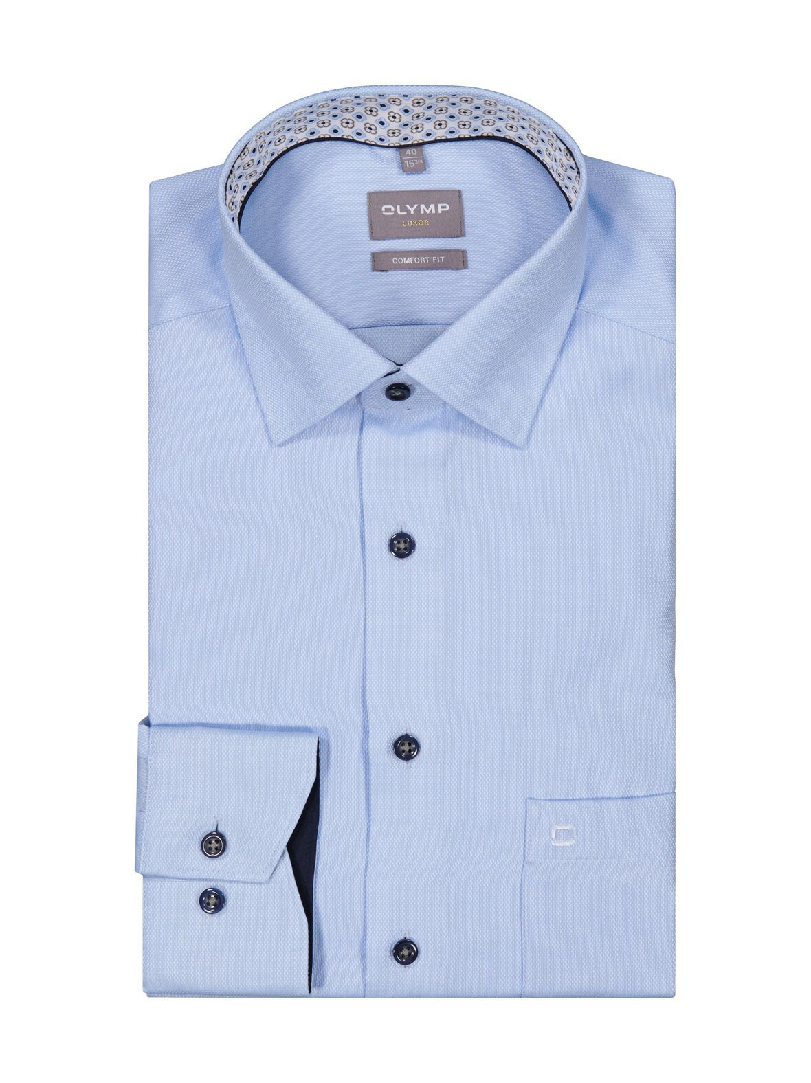 Comfort fit contrast -kauluspaita