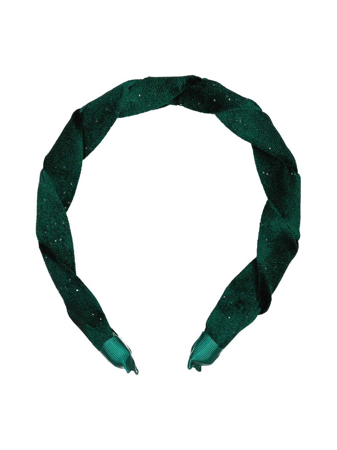 Evergreen velvet plaited -hiuspanta