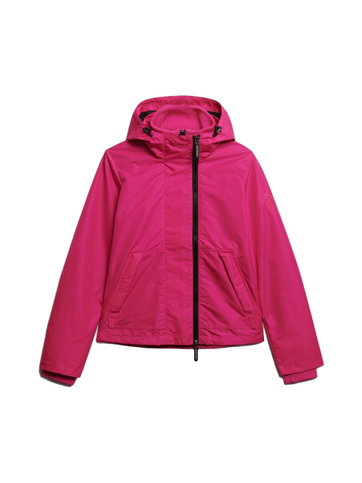 Hooded ripstop windbreaker -takki