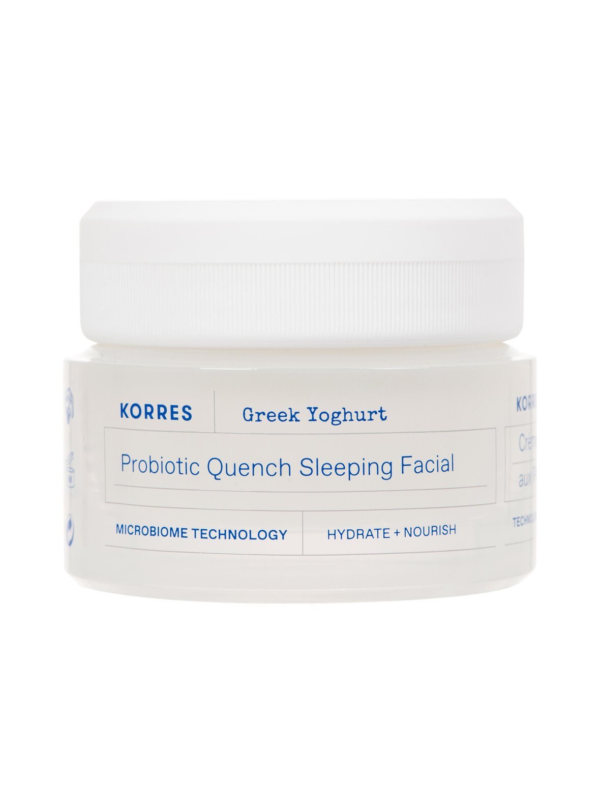Greek yoghurt probiotic quench sleeping facial -naamio