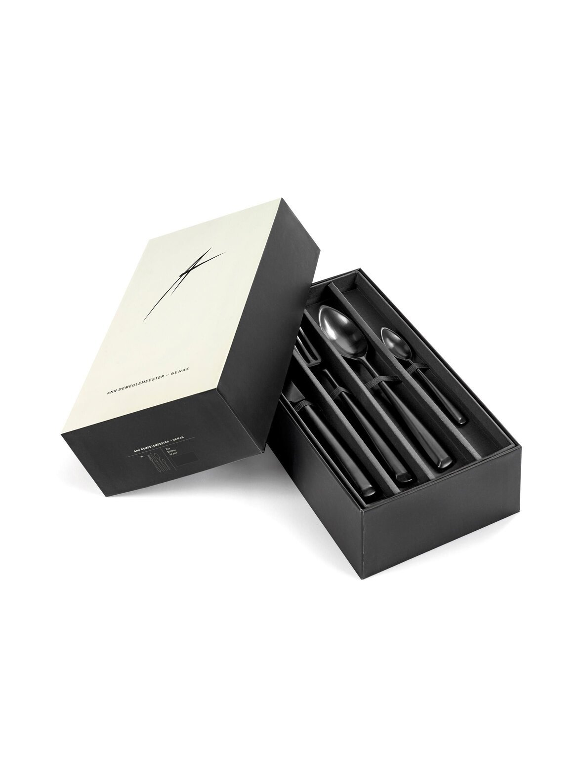 Cutlery by ann demeulemeester zoë black -aterinsetti, 24 osaa