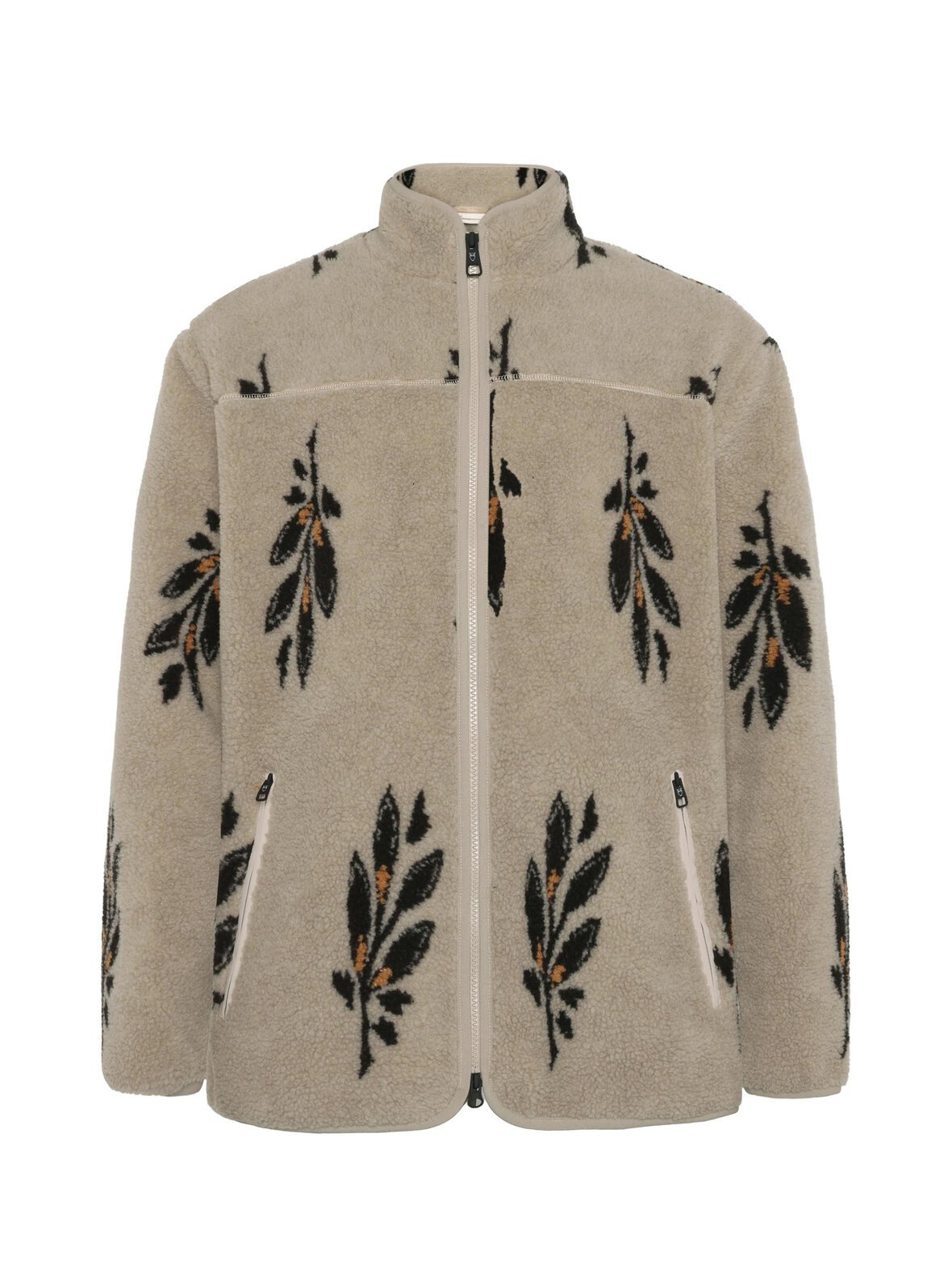 Loose fit zip fleece -takki