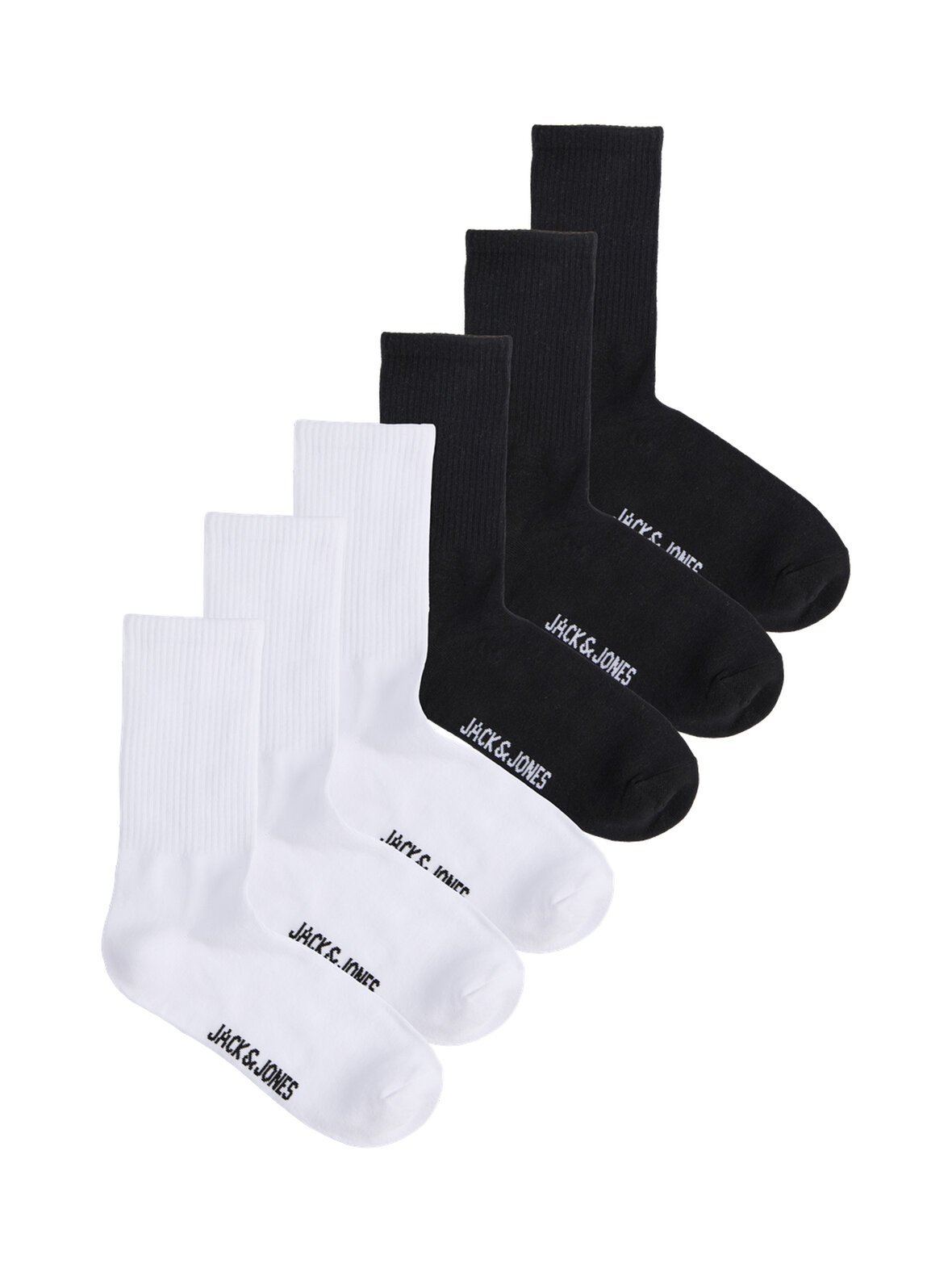 Jacnolan solid -tennissukat 6-pack