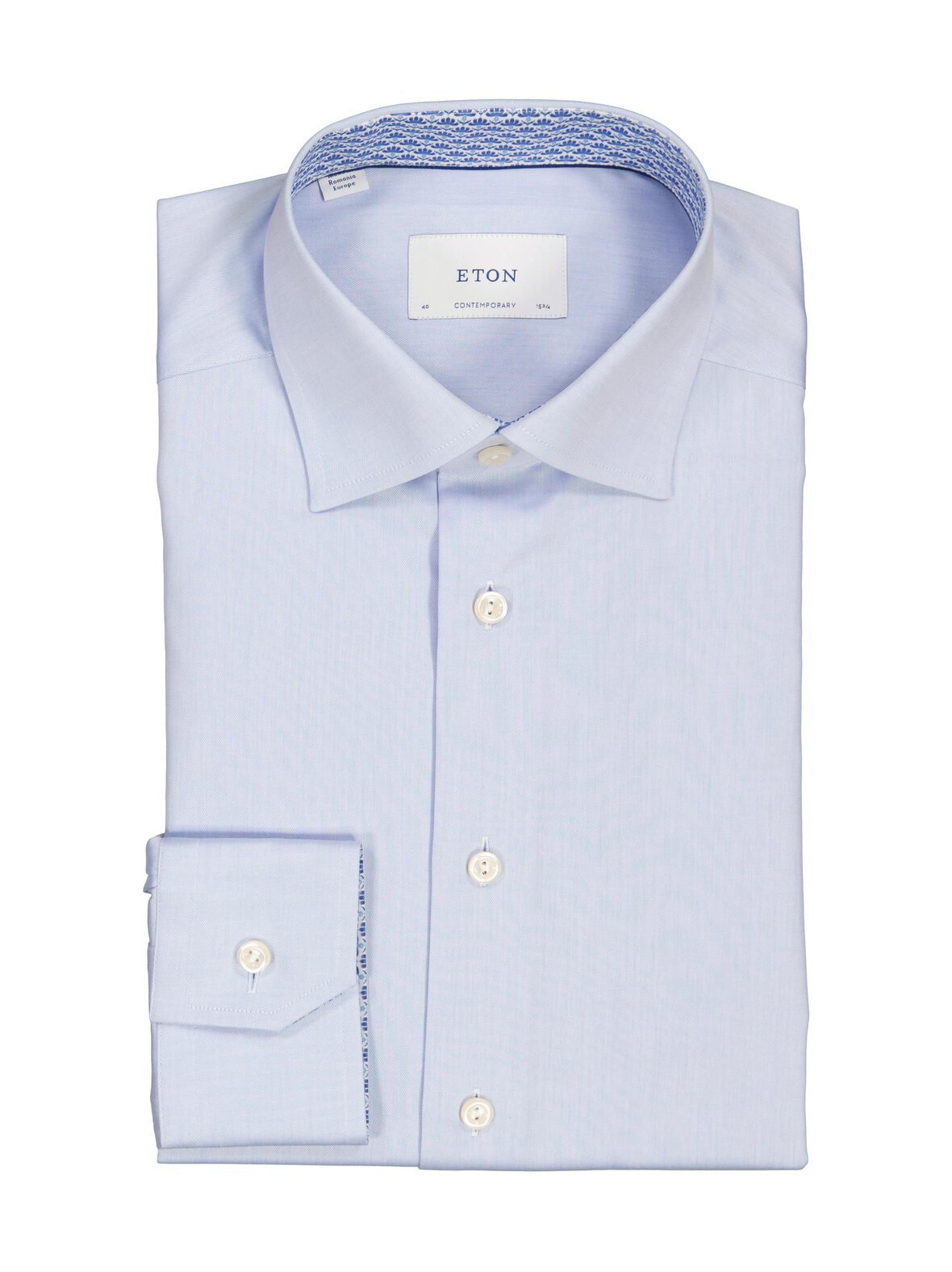 Contemporary fit floral effect -kauluspaita