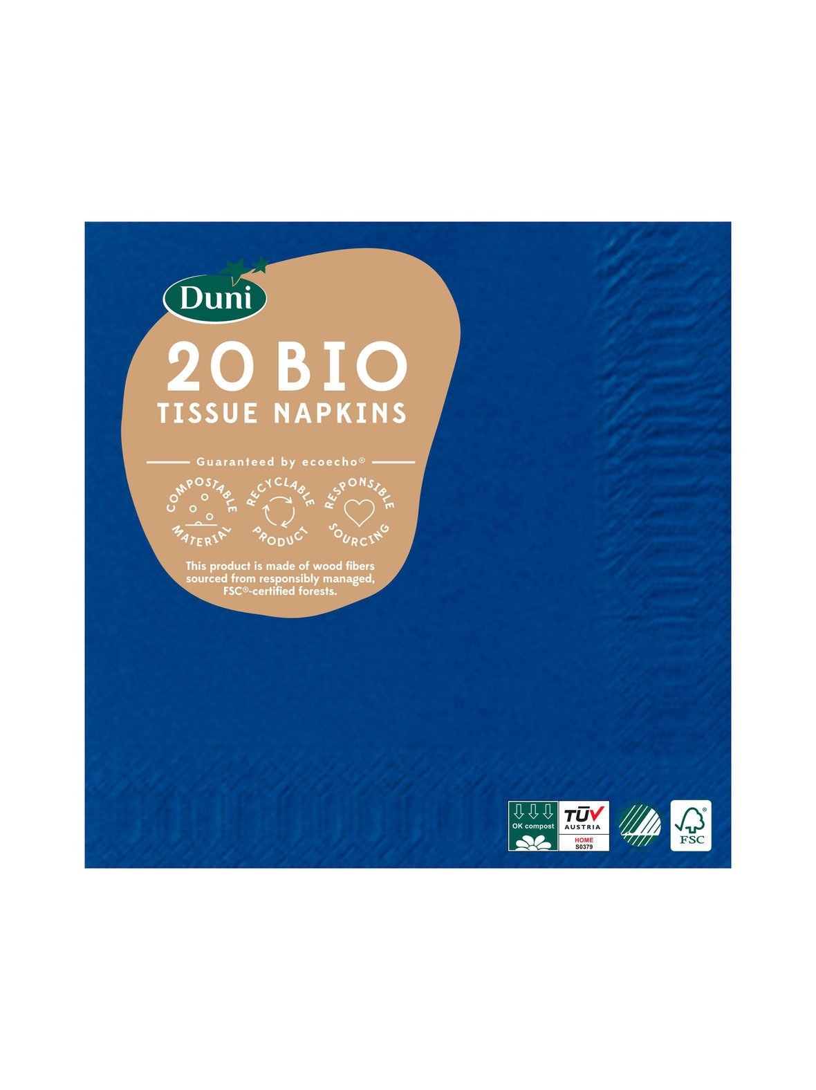 Ecoecho®-servetti 24 x 24 cm, 20 kpl