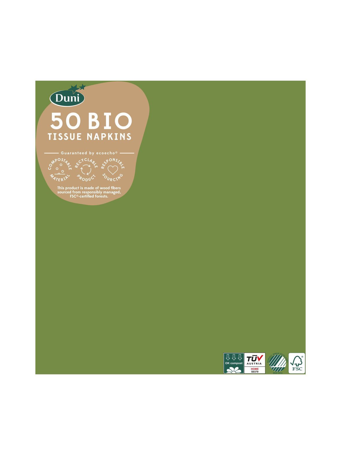 3-krs lautasliina, 40x40 cm, 50-pack