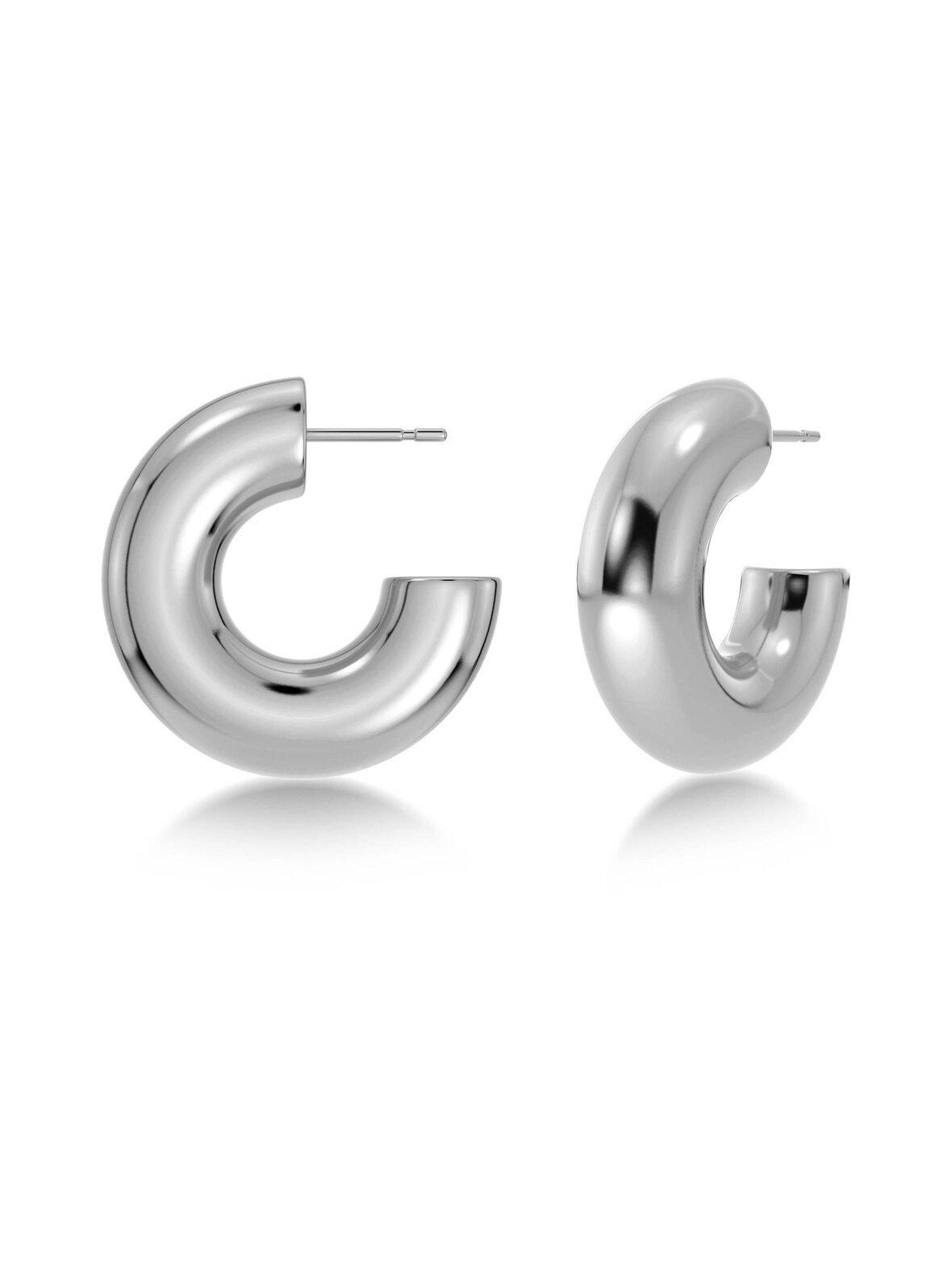 Chunky creoles l steel -korvakorut