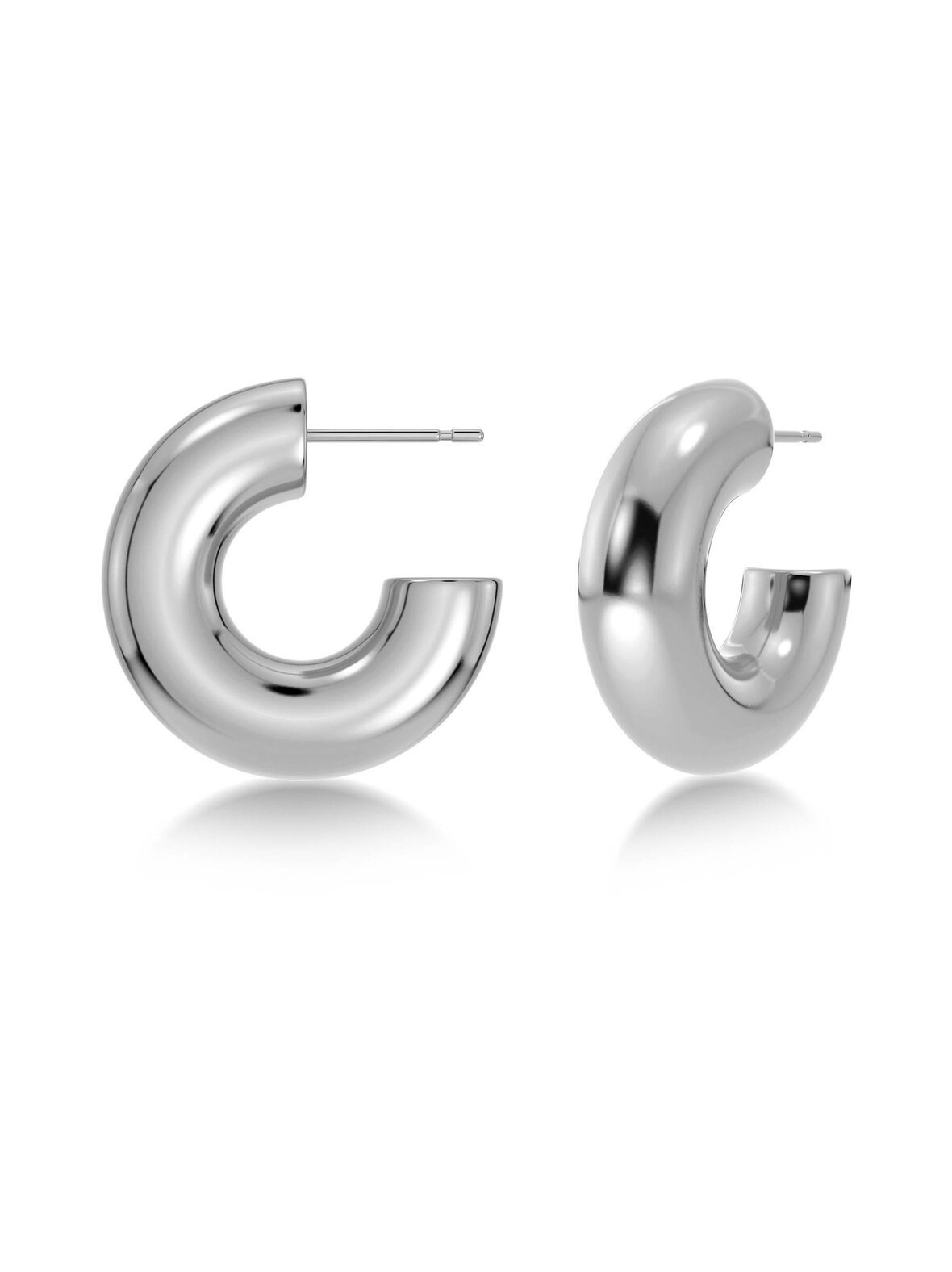 Chunky creoles s steel -korvakorut