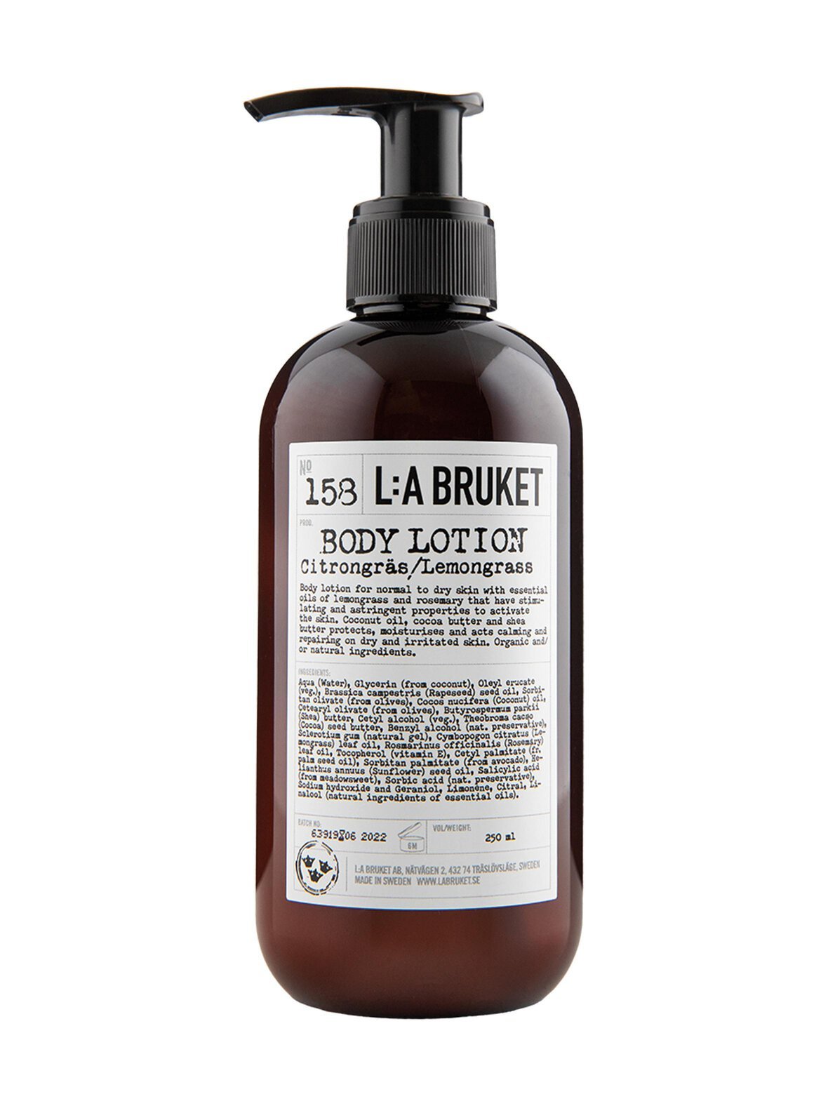 Body lotion lemongrass -vartalovoide