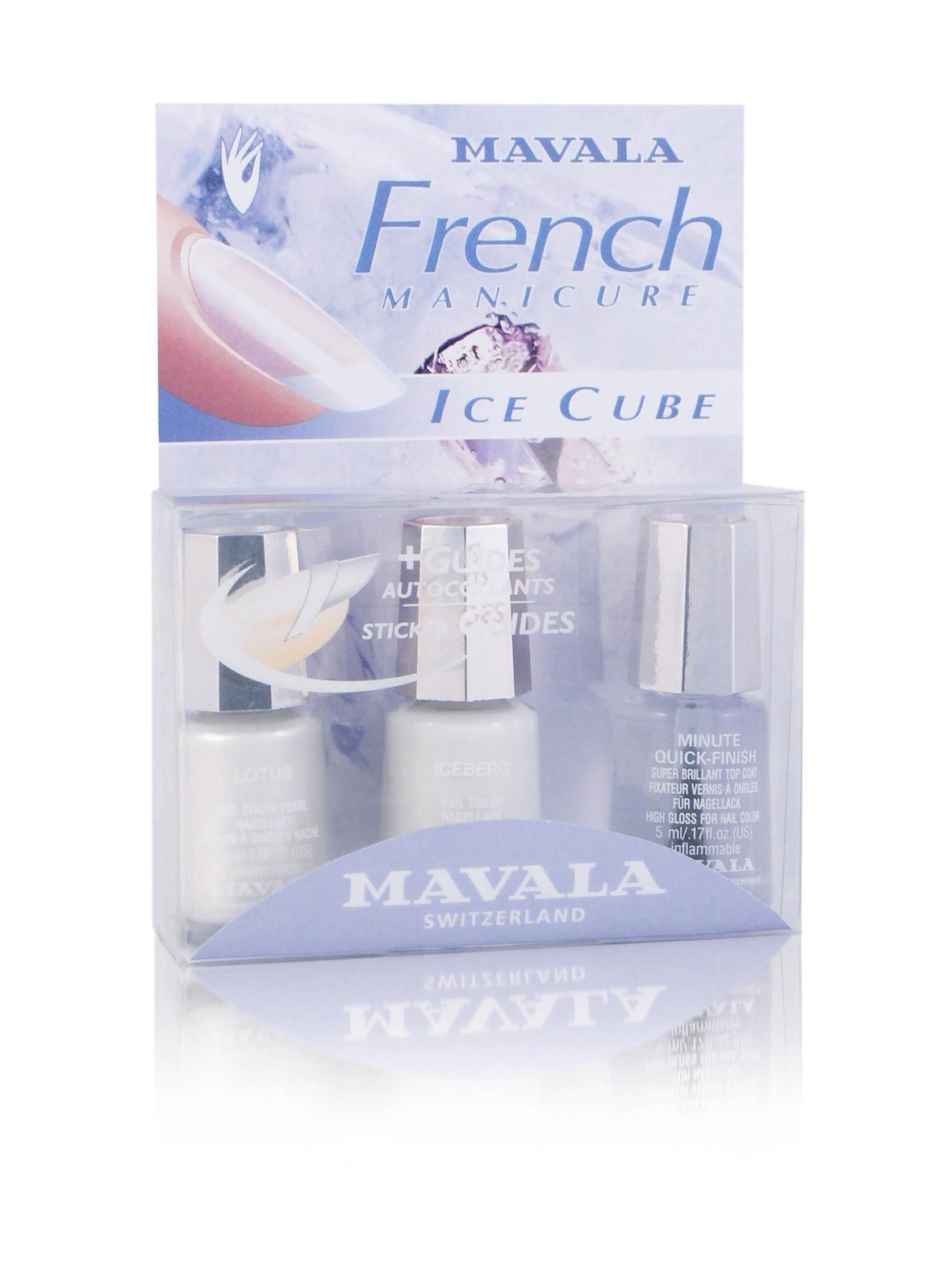 French manicure ice cube -tuotepakkaus