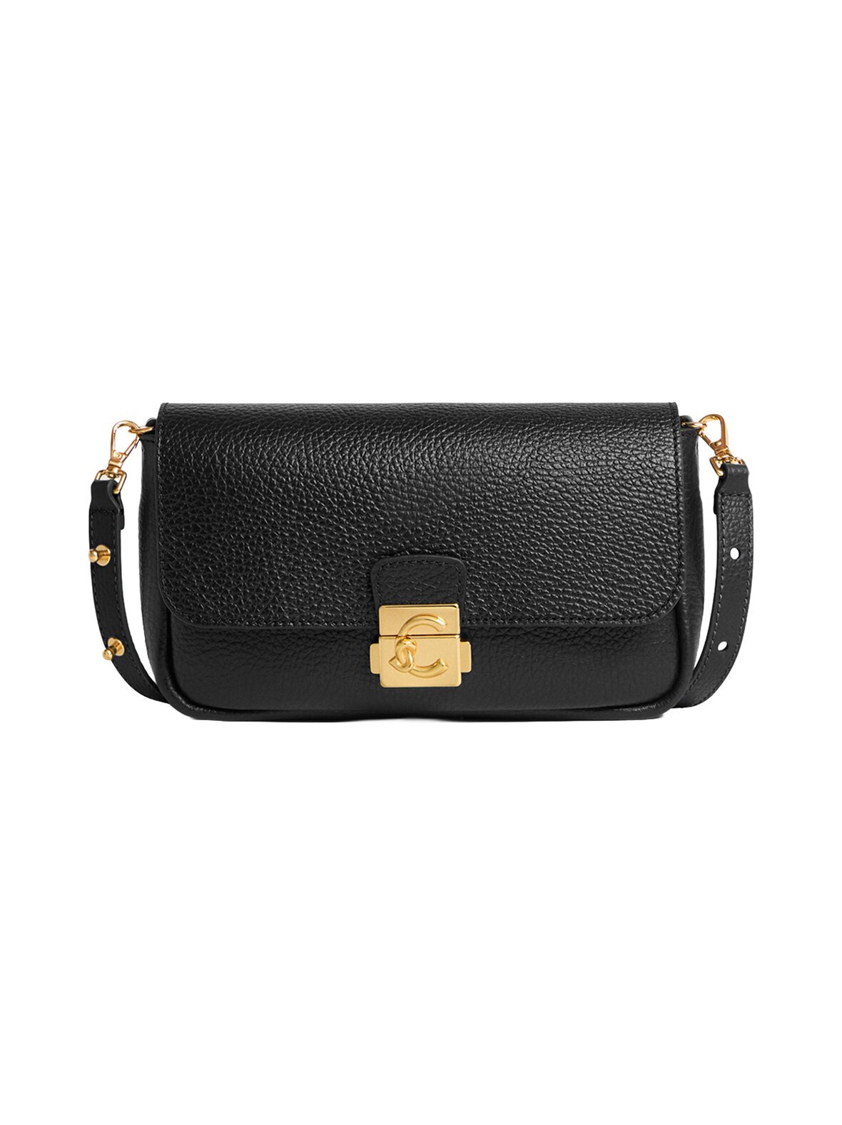 C-me lock mini grained leather -käsilaukku