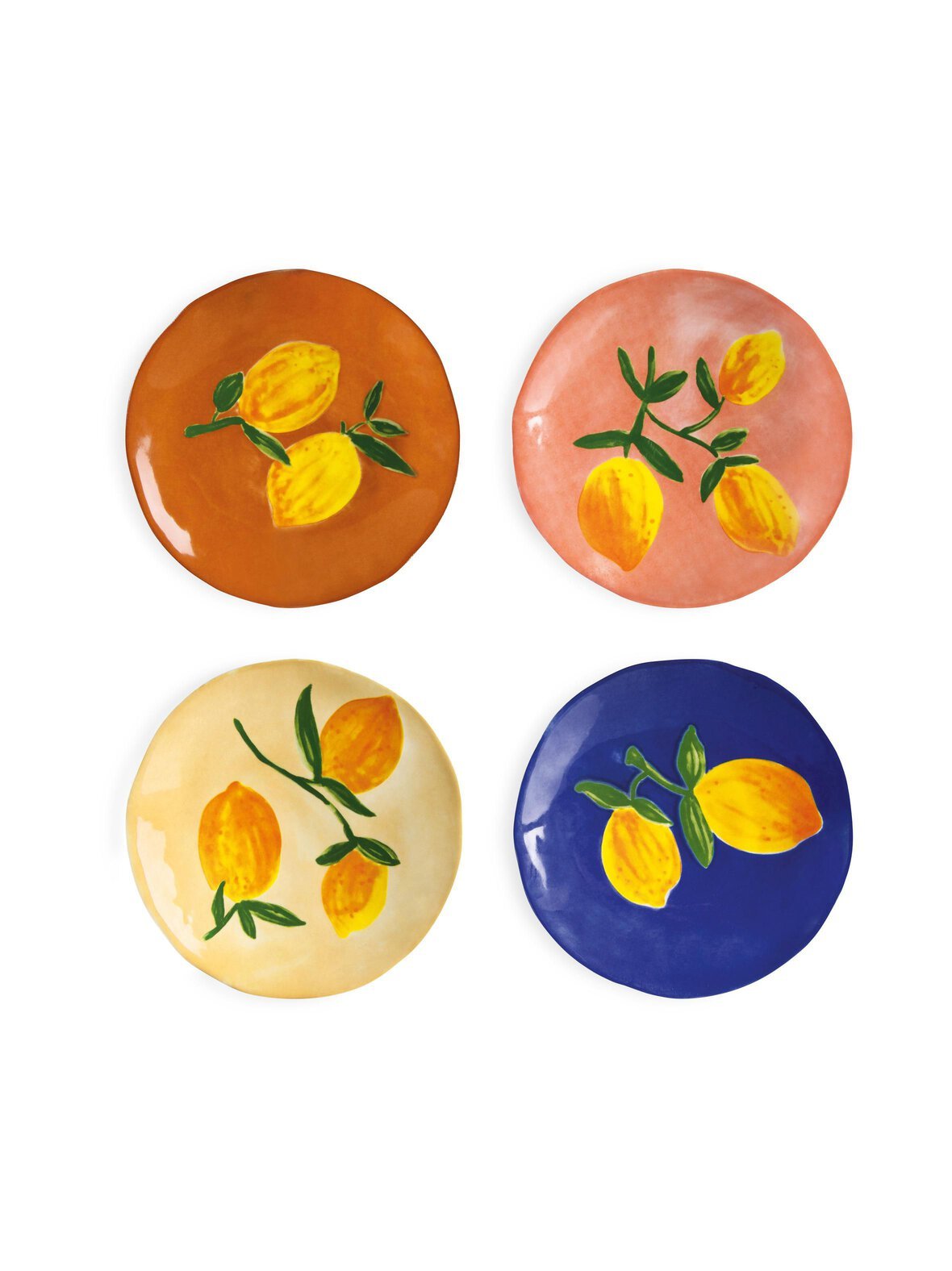 Lemon full colour -lautaset 16 cm, 4 kpl/pkt