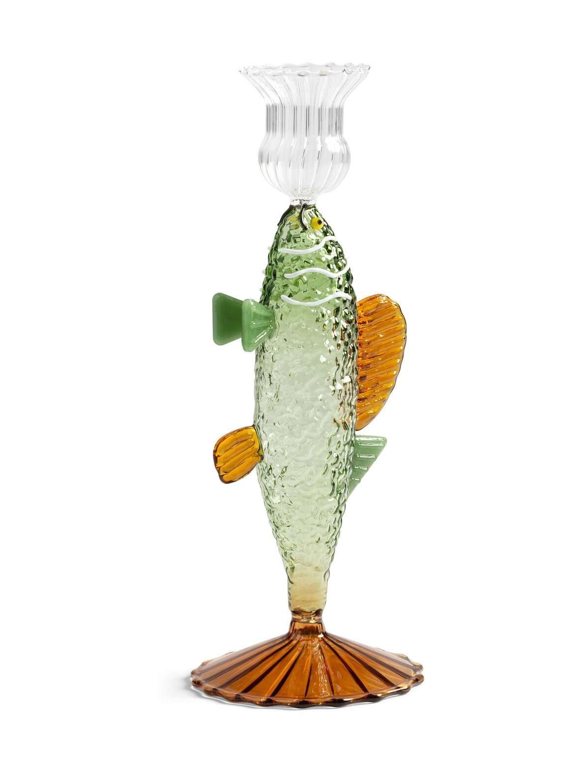 Fish green -kynttilänjalka