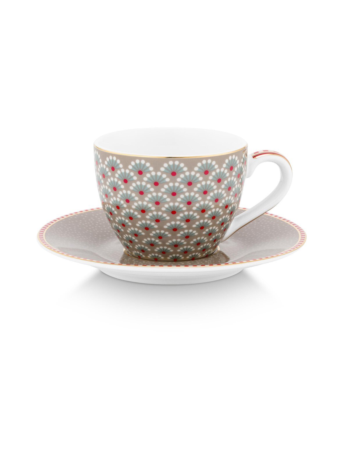 Blooming tales - espressokuppi ja posliinilautanen 120 ml