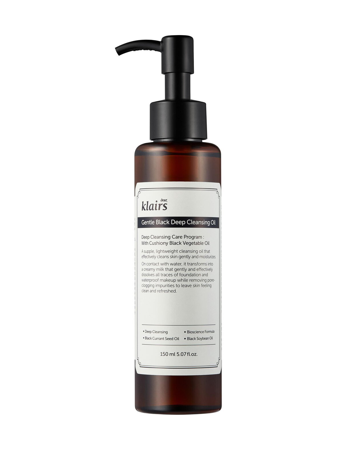 Gentle black deep cleansing oil -puhdistusöljy