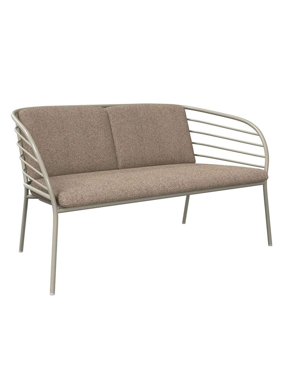 Cancun-sohva tuhkanharmaa l 125 cm