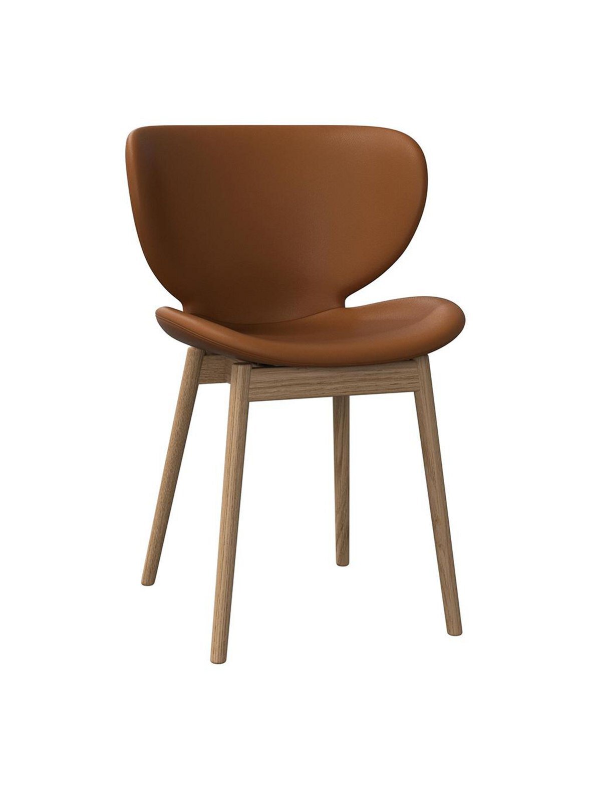 Hamilton-tuoli nordic grain -nahka 5134 caramel / tammi