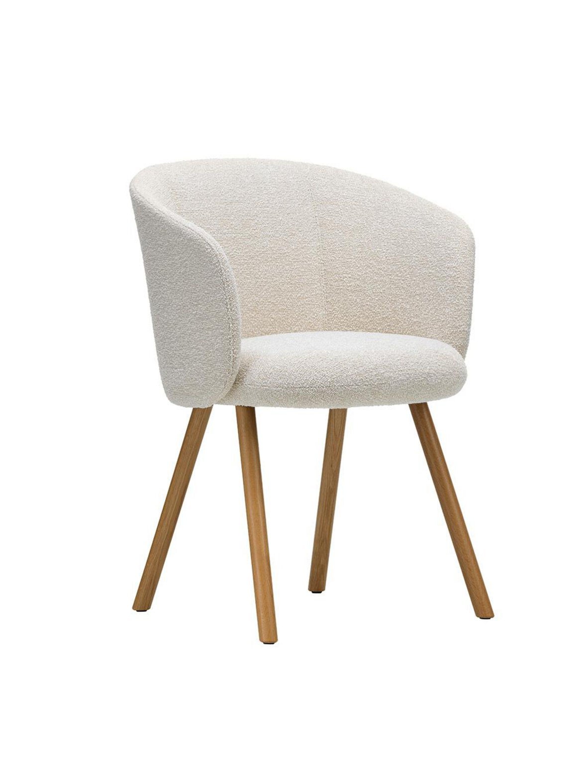 Mikado-tuoli käsinojilla nubia-kangas 01 ivory-pearl/tammi
