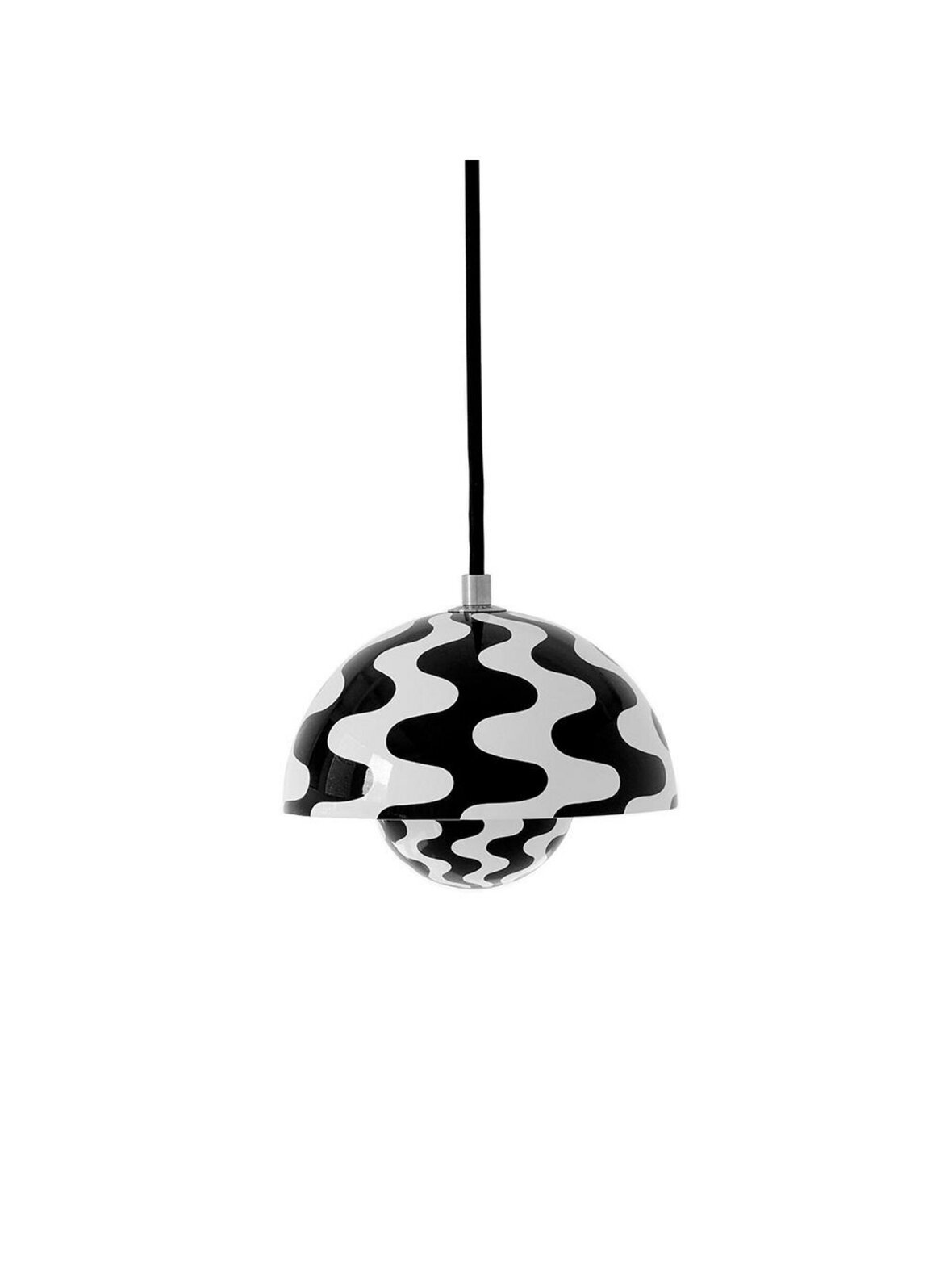 Flowerpot vp10 -riippuvalaisin black/white ⌀ 16 cm