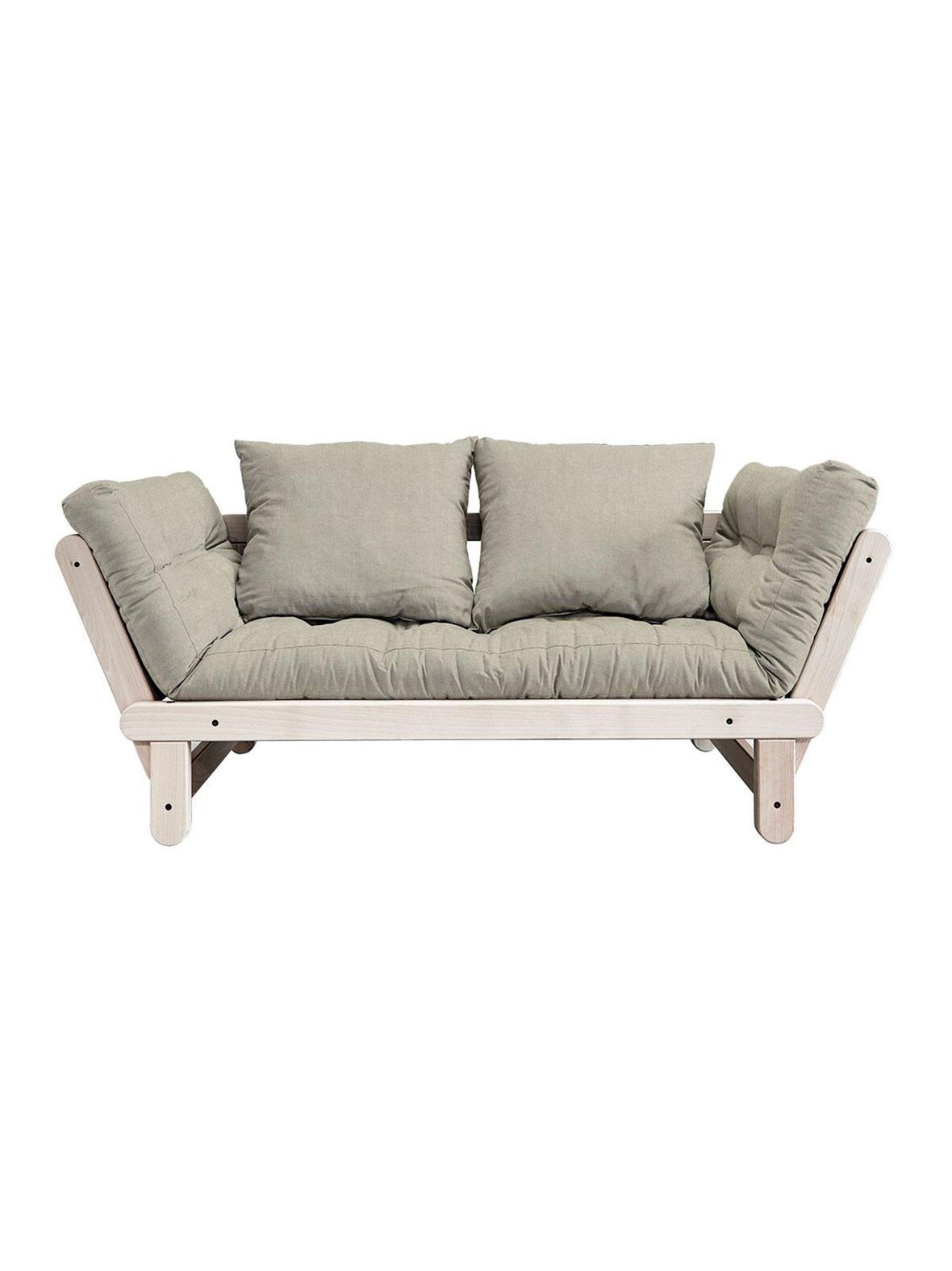 Beat-futonsohva linen/mänty l 162 cm