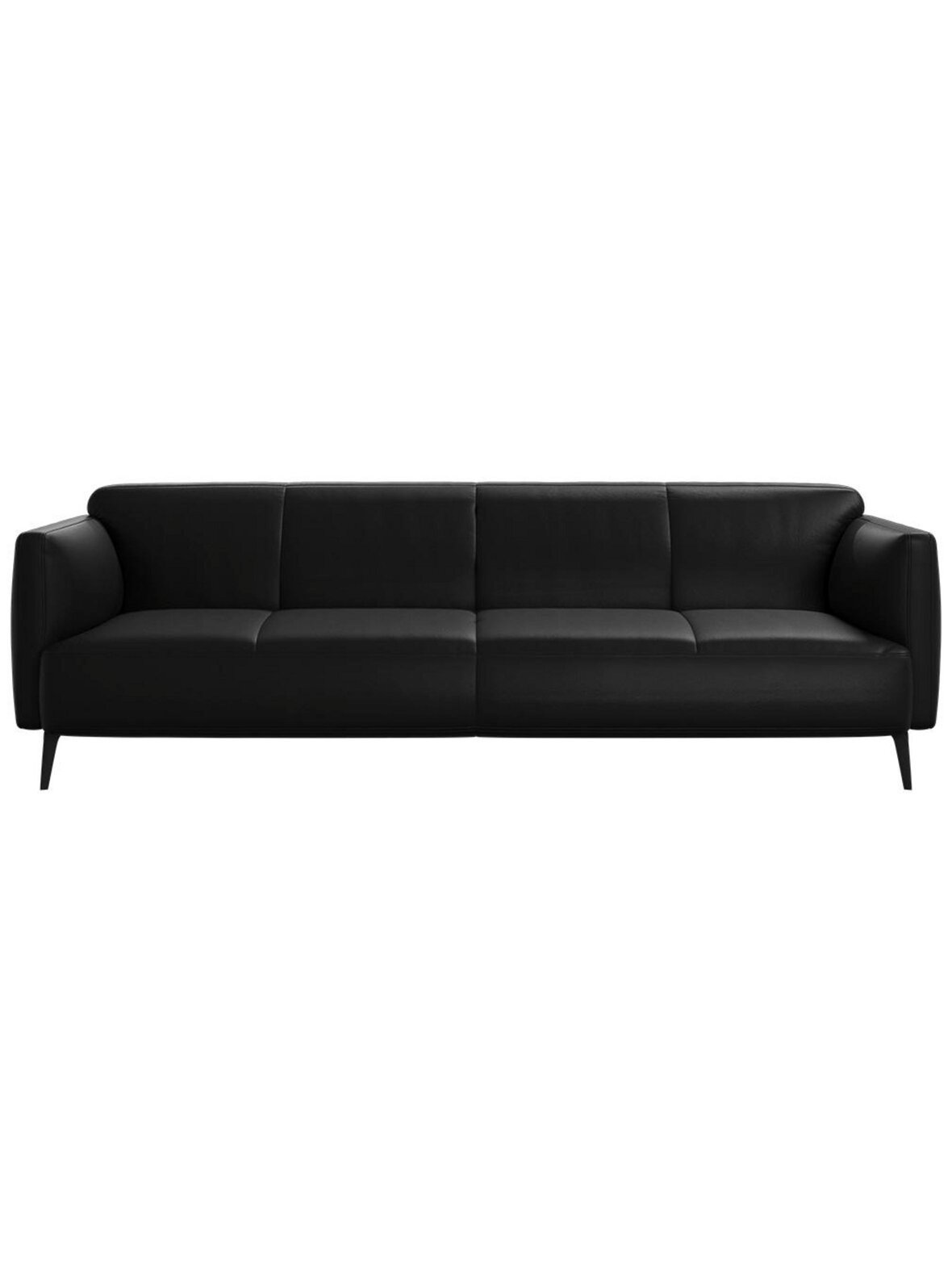 Modena-sohva nordic grain -nahka 5130 musta l 218 cm