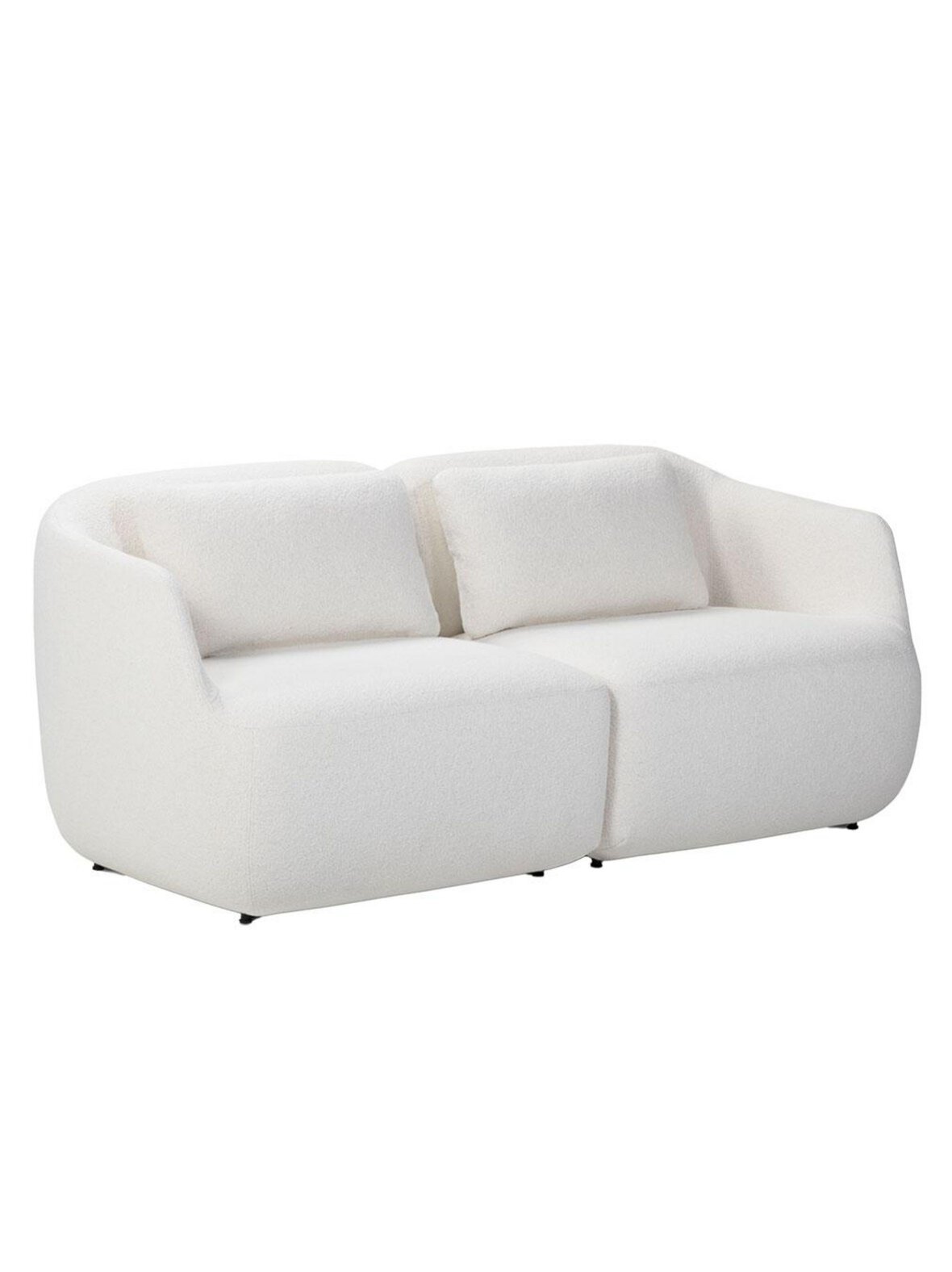 Como-sohva orsetto-kangas 0011 valkoinen l 186 cm