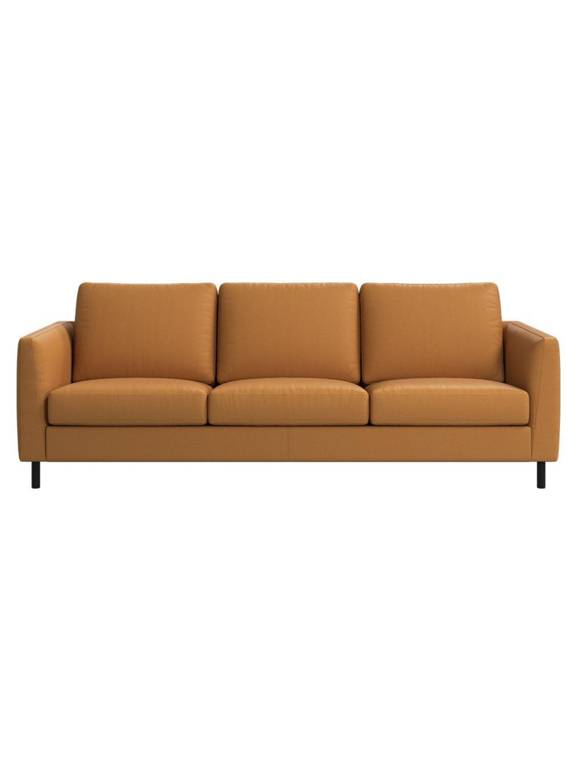 Indivi-nahkasohva nordic soft -nahka 5140 ruskea l 222 cm