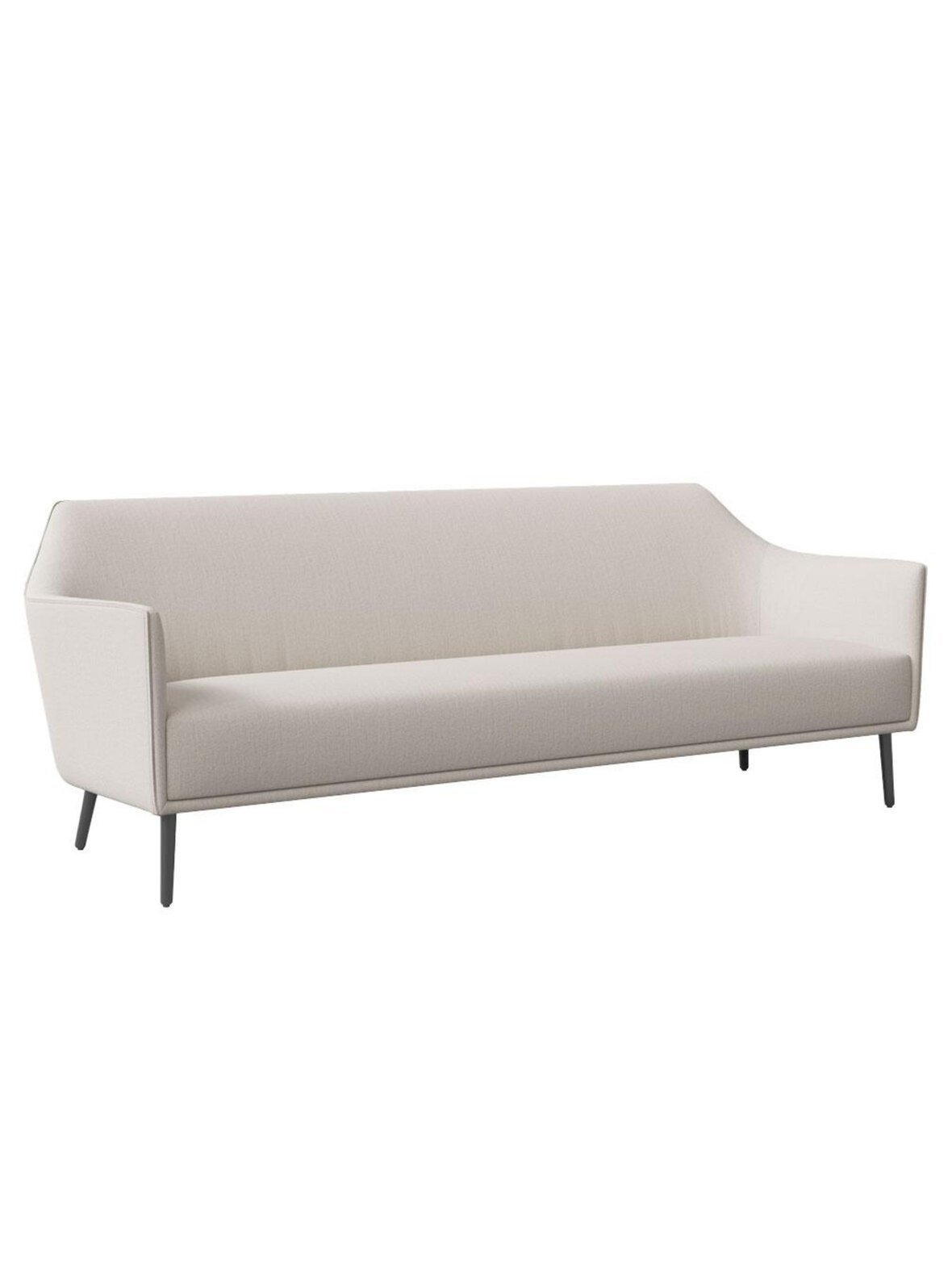 Ell-sohva dumet-kangas 025 valkoinen l 220 cm