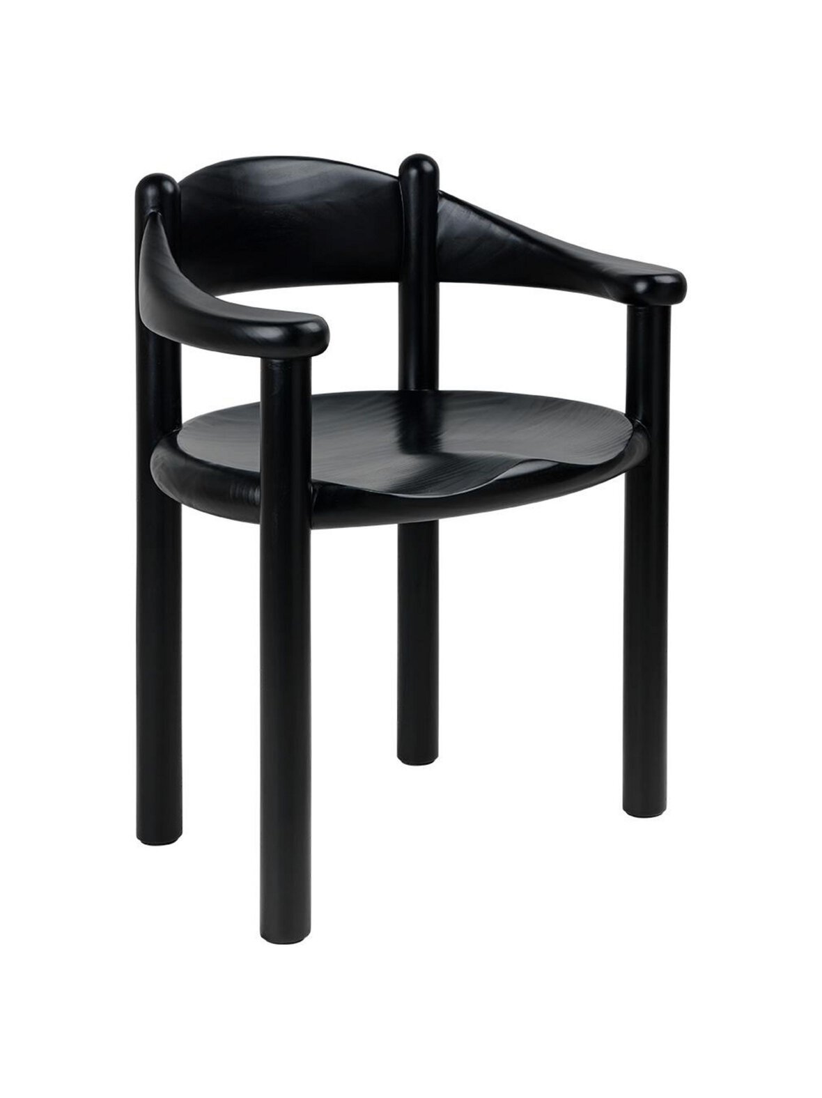 Daumiller-tuoli mustapetsattu mänty