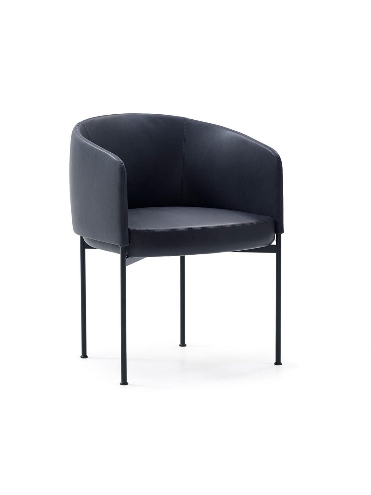 Bonnet dining -tuoli master-nahka 80 musta k 58 cm