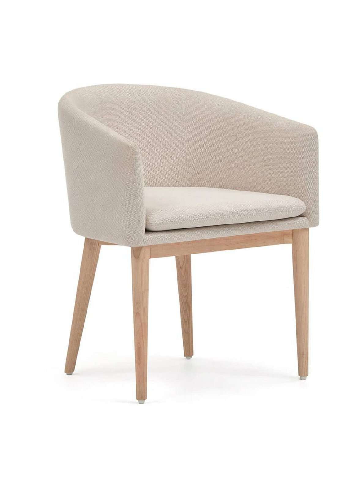 Harlan-tuoli beige chenille-kangas / saarni