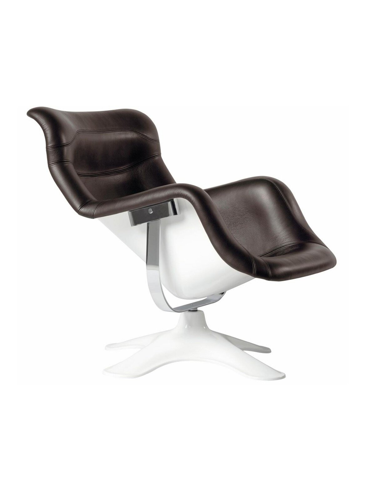 Karuselli-tuoli ruskea nahka k 92 cm